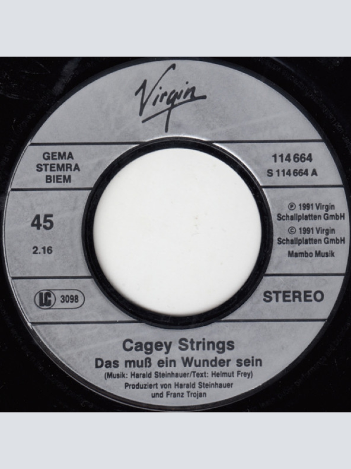 Vinyl / Cagey Strings - Das Muß Ein Wunder Sein