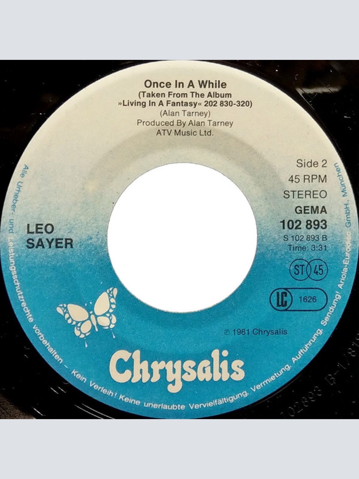 Vinyl / Leo Sayer - Bye Bye Now My Sweet Love