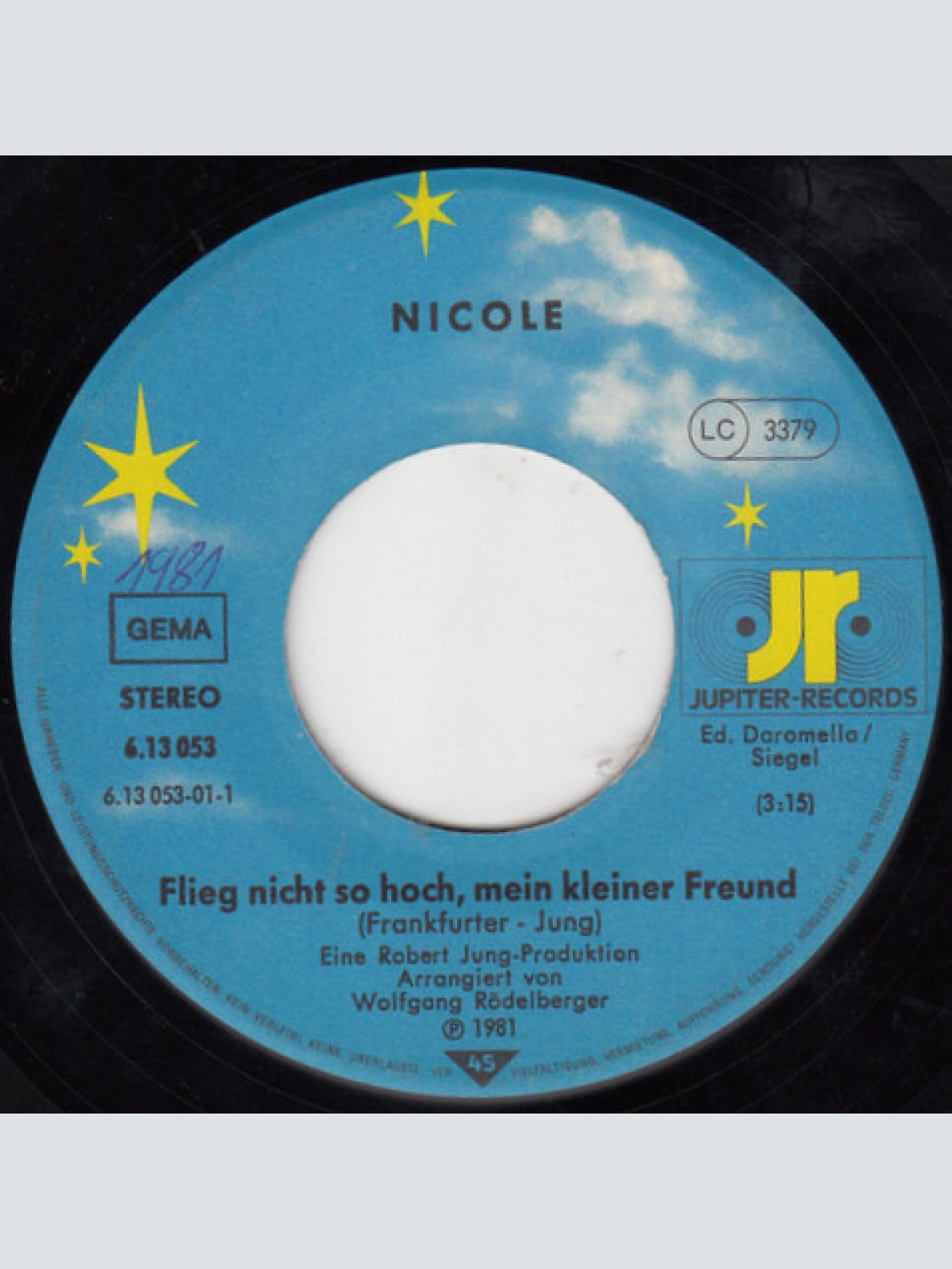 Vinyl / Nicole (2) - Flieg Nicht So Hoch, Mein Kleiner Freund