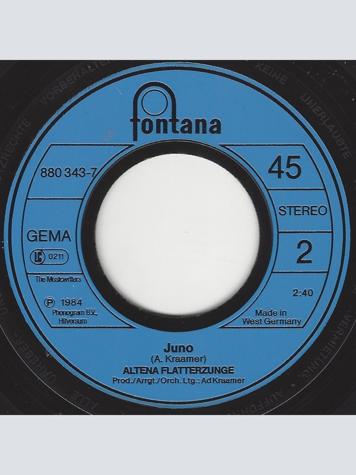 Vinyl / Altena Flatterzunge - Fiesta Carneval