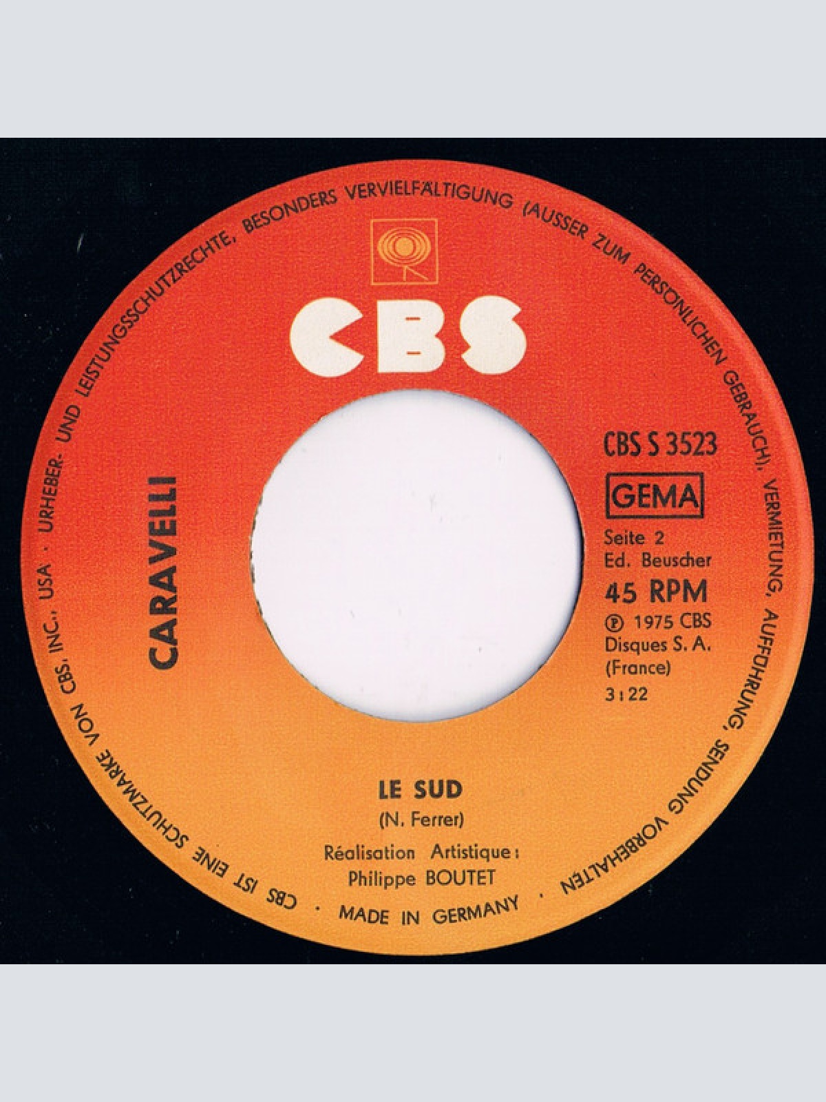 Vinyl / Caravelli - Africa