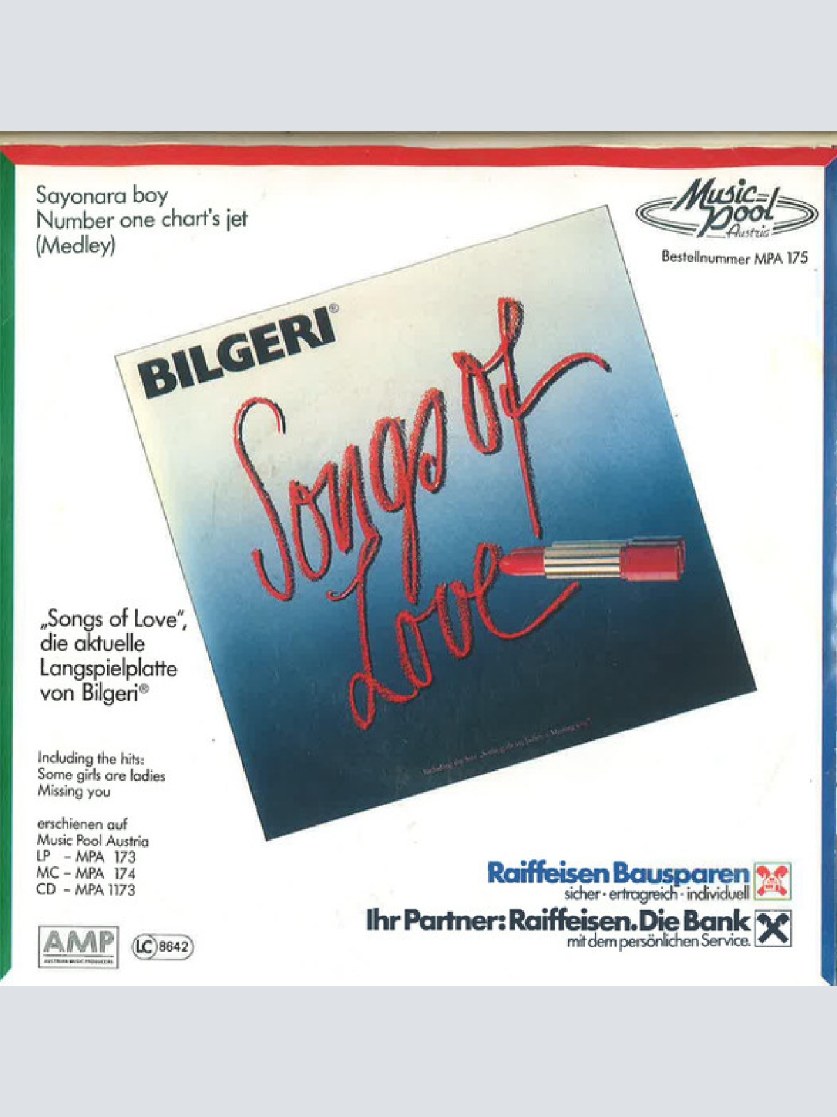 Vinyl / Bilgeri®* - Sayonara Boy