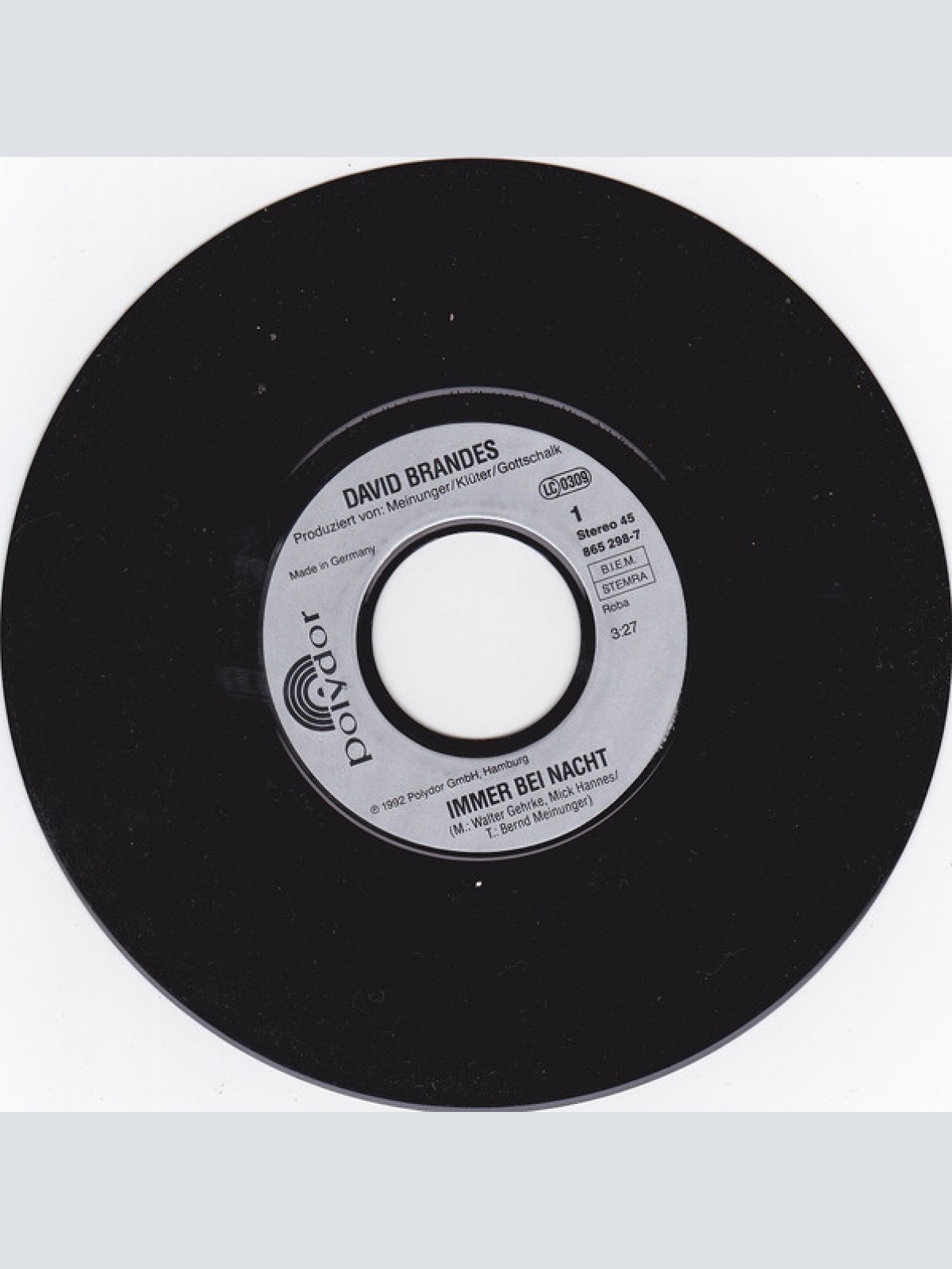 Vinyl / David Brandes - Immer Bei Nacht