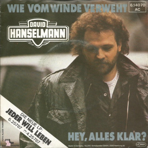 Vinyl / David Hanselmann - Wie Vom Winde Verweht