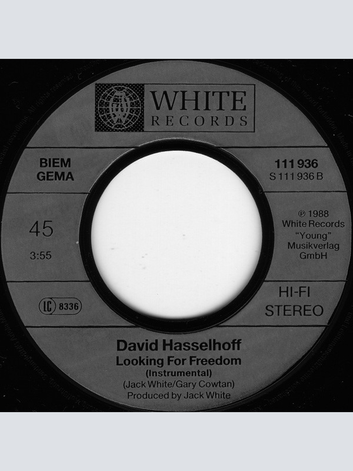 Vinyl / David Hasselhoff - Looking For Freedom