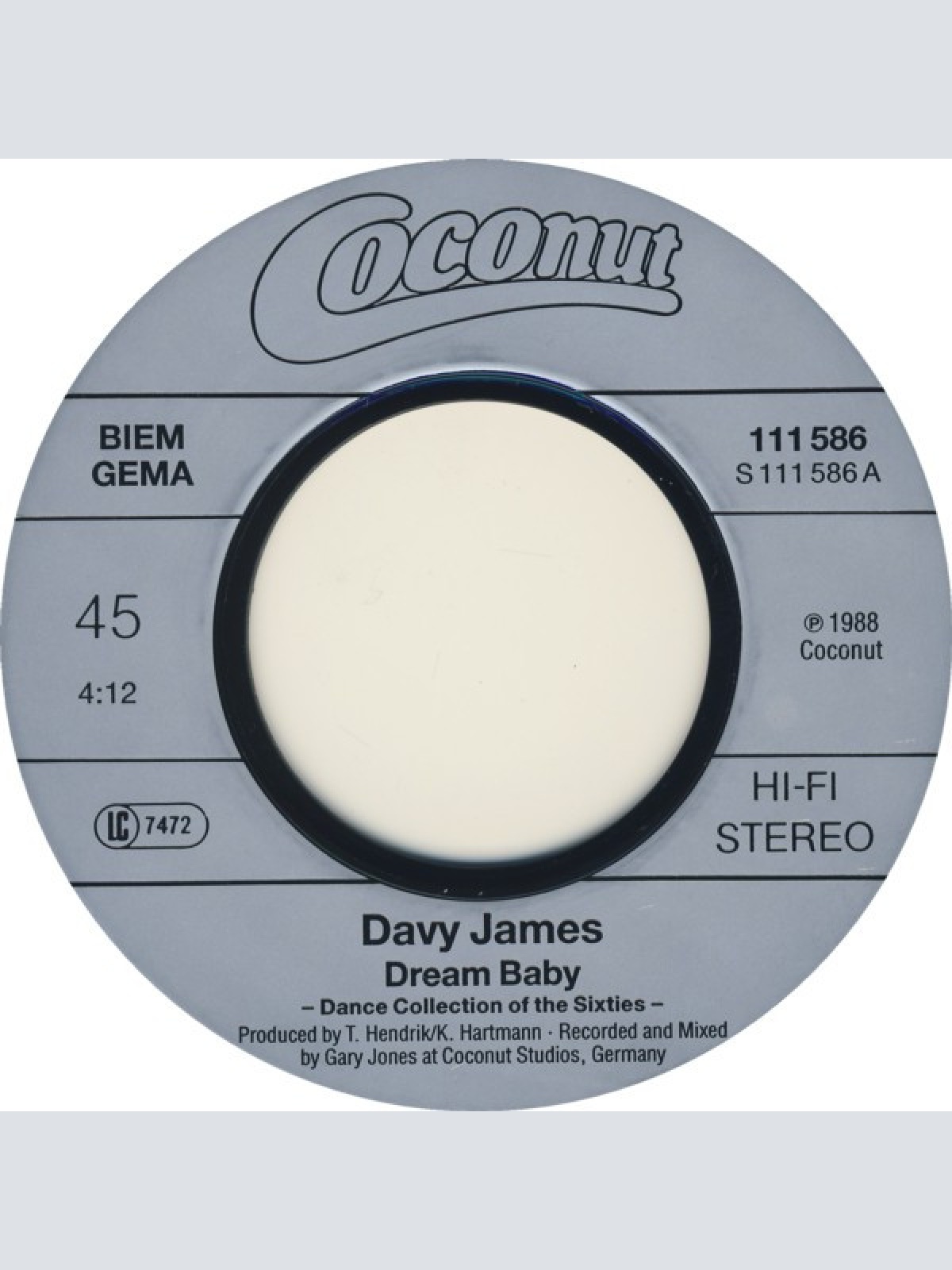 Vinyl / Davy James - Dream Baby  (The Dance Collection Of The Fifties/Sixties)