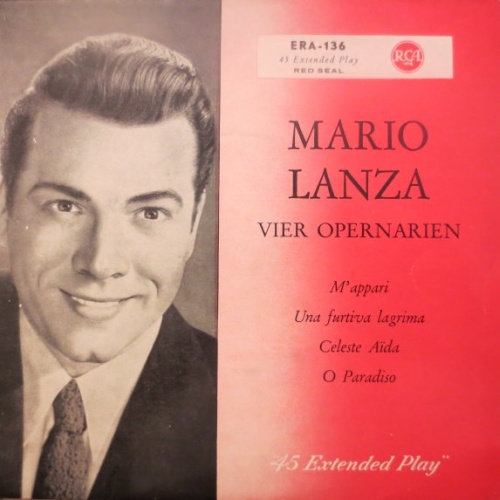 Vinyl / Mario Lanza - Vier Opernarien