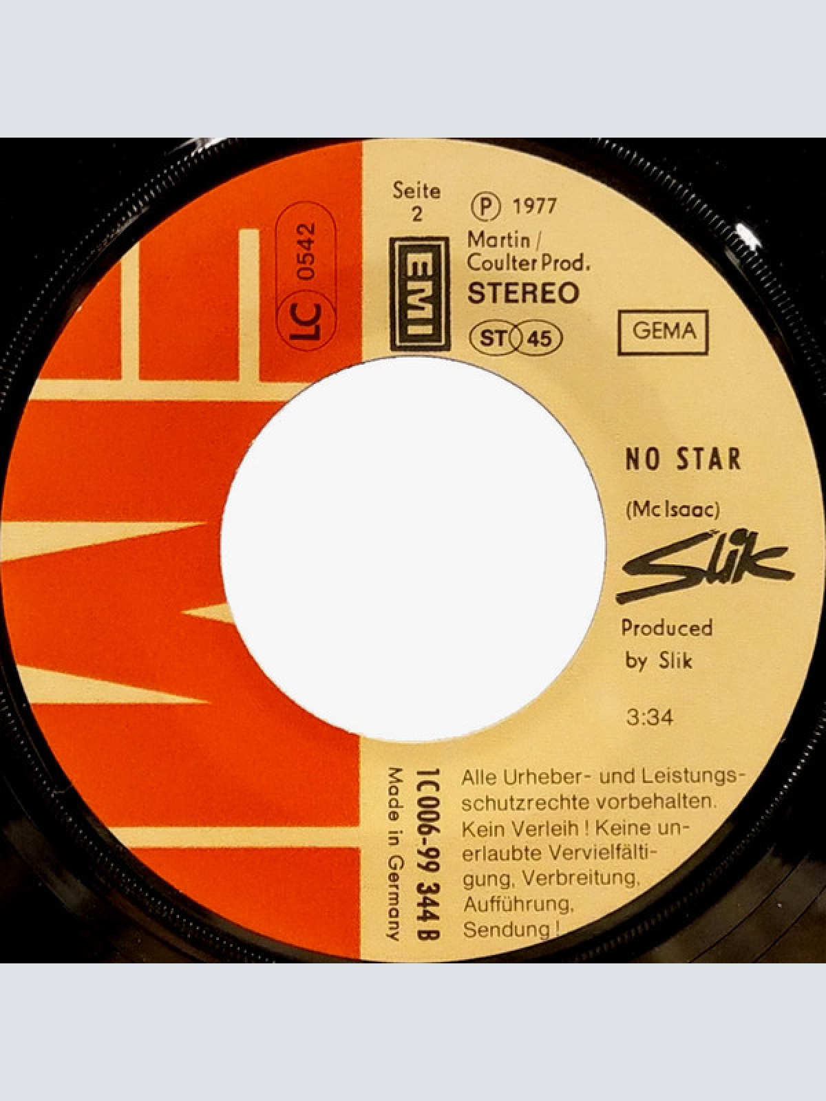 Vinyl / Slik - It's Only A Matter Of Time