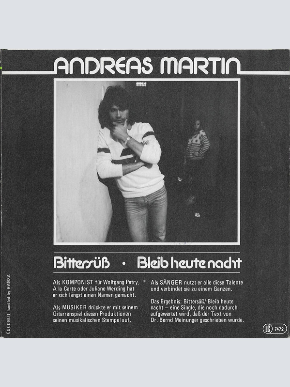 Vinyl / Andreas Martin (2) - Bittersüß