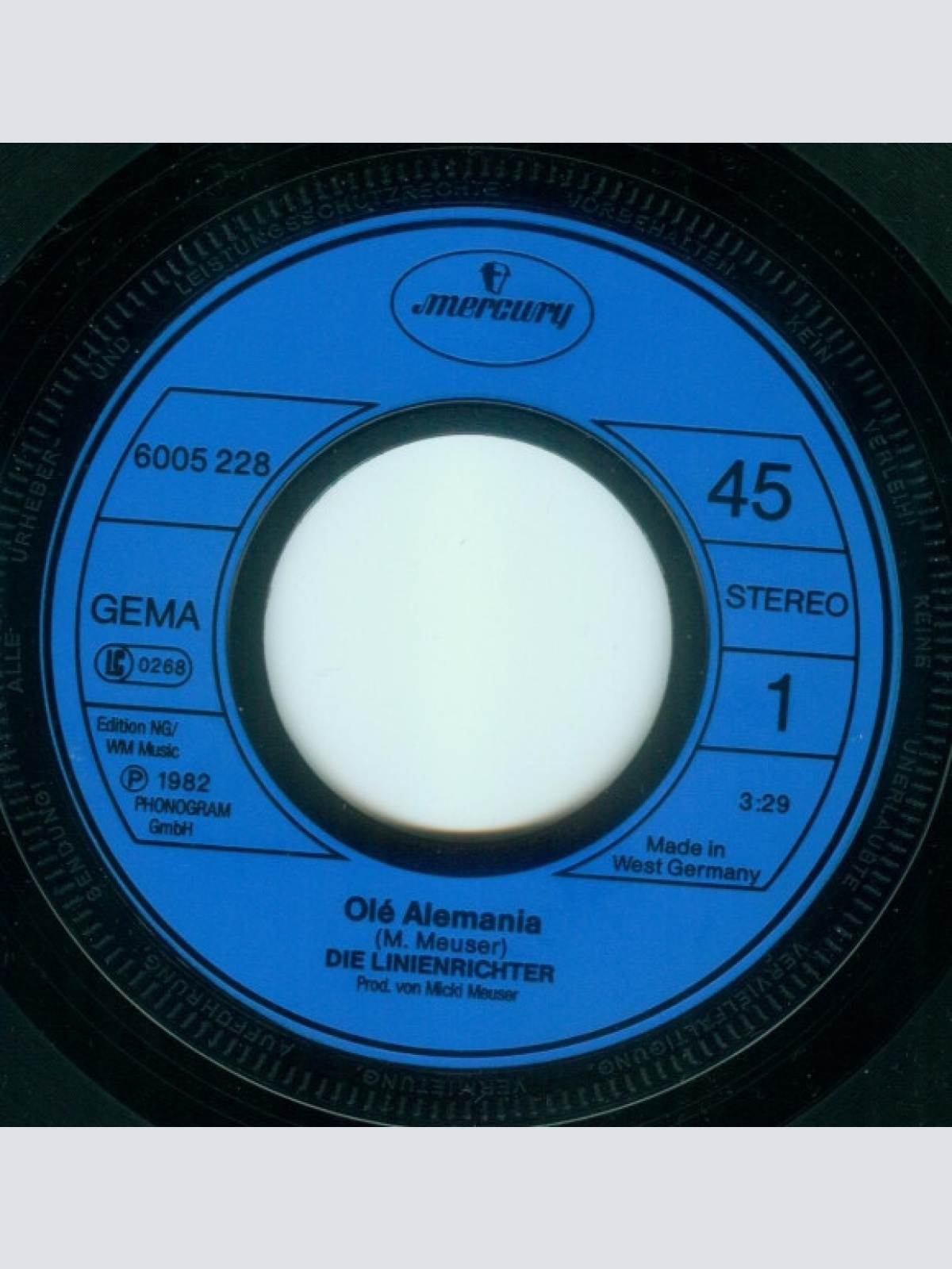 Vinyl / Die Linienrichter - Olé Alemania