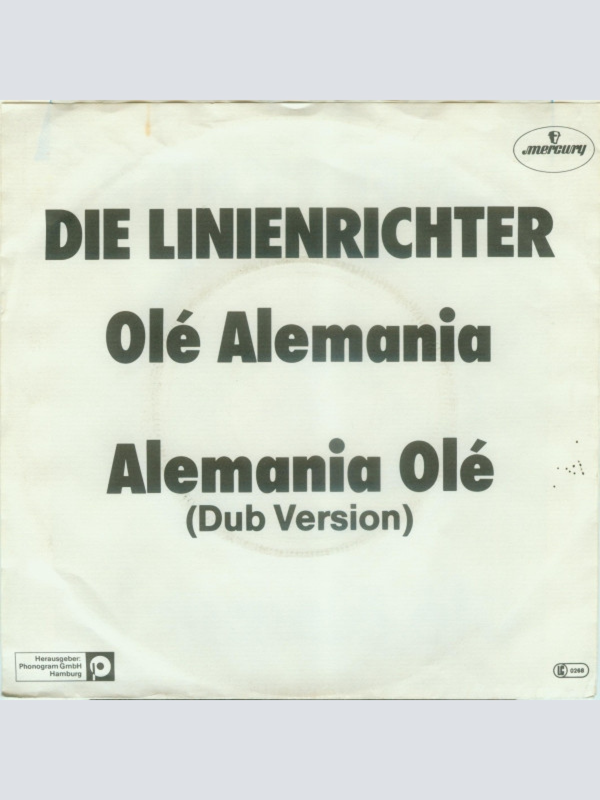 Vinyl / Die Linienrichter - Olé Alemania