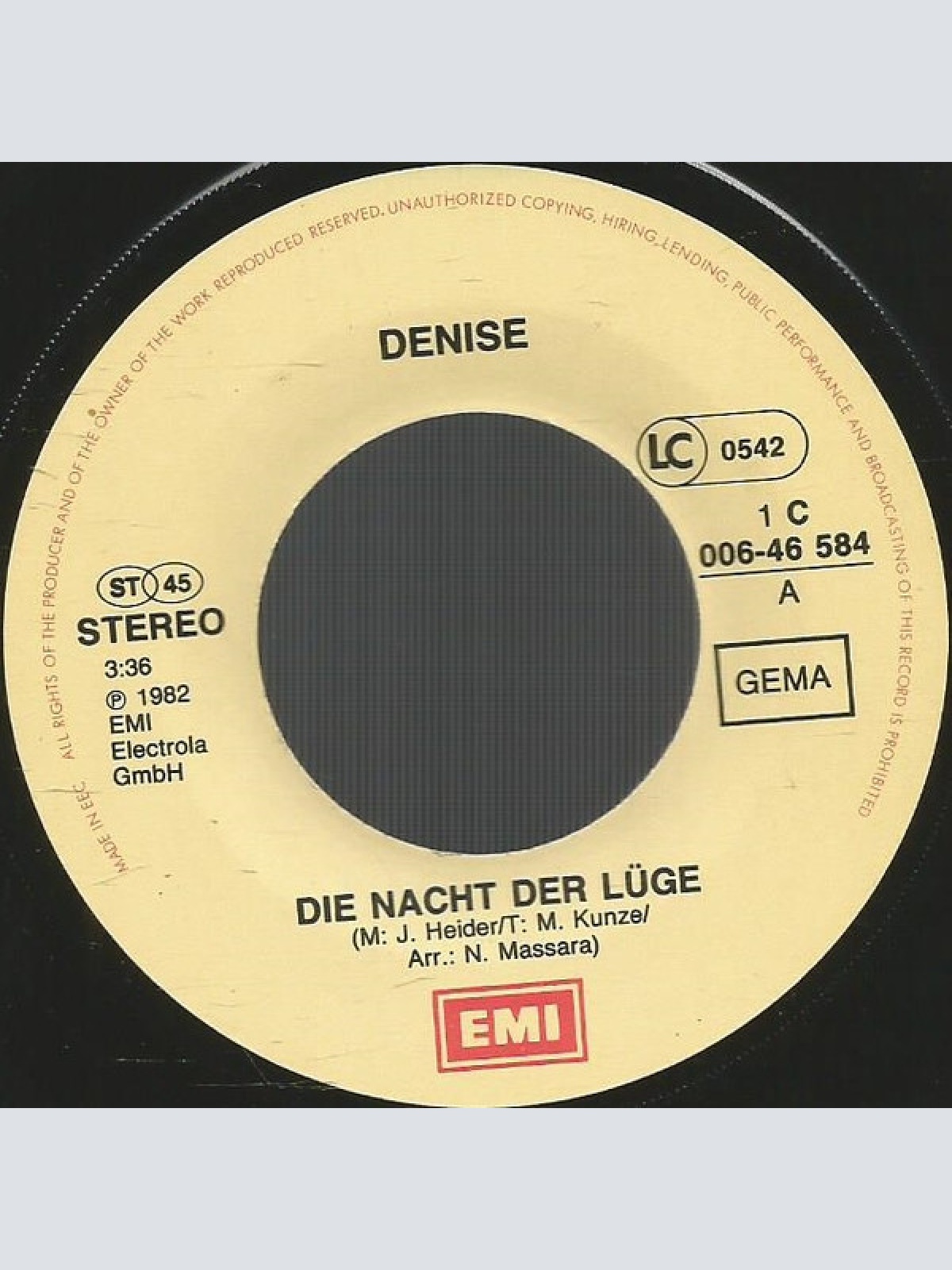 Vinyl / Denise (13) - Die Nacht Der Lüge