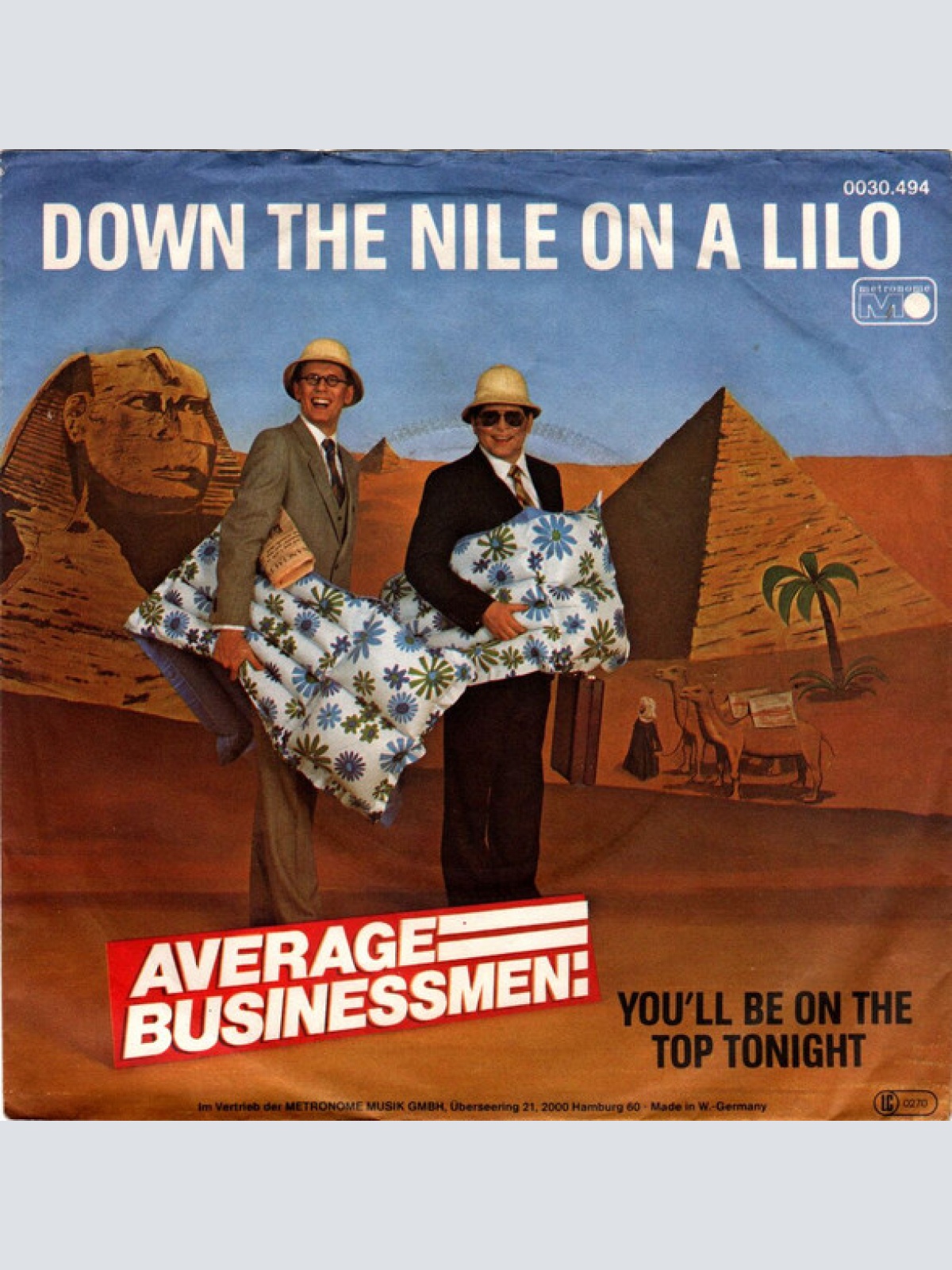 Vinyl / Average Businessmen - Down The Nile On A Lilo