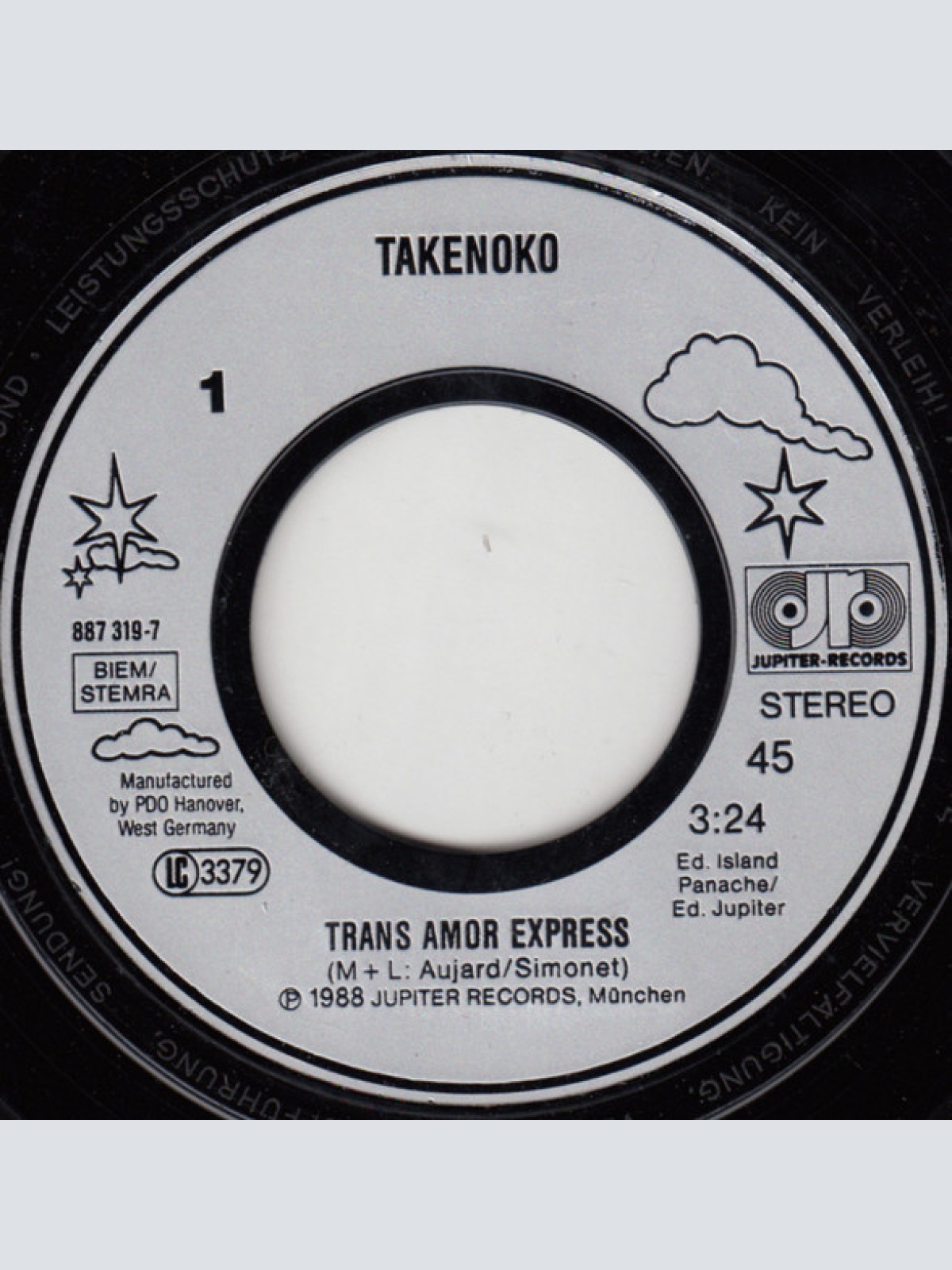 Vinyl / Takenoko - Trans Amor Express