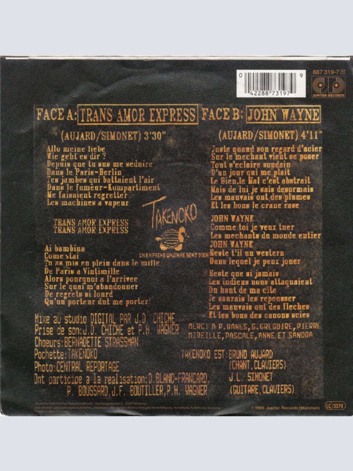 Vinyl / Takenoko - Trans Amor Express