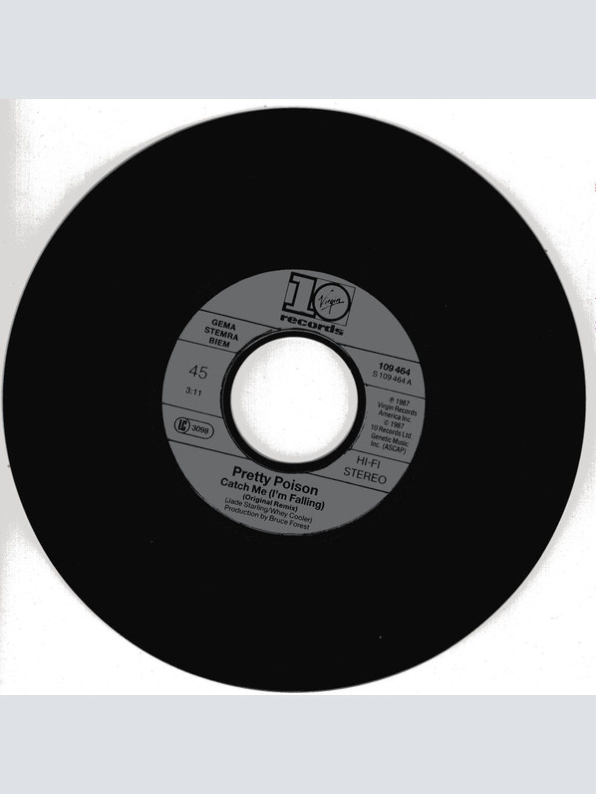 Vinyl / Pretty Poison - Catch Me (I'm Falling)