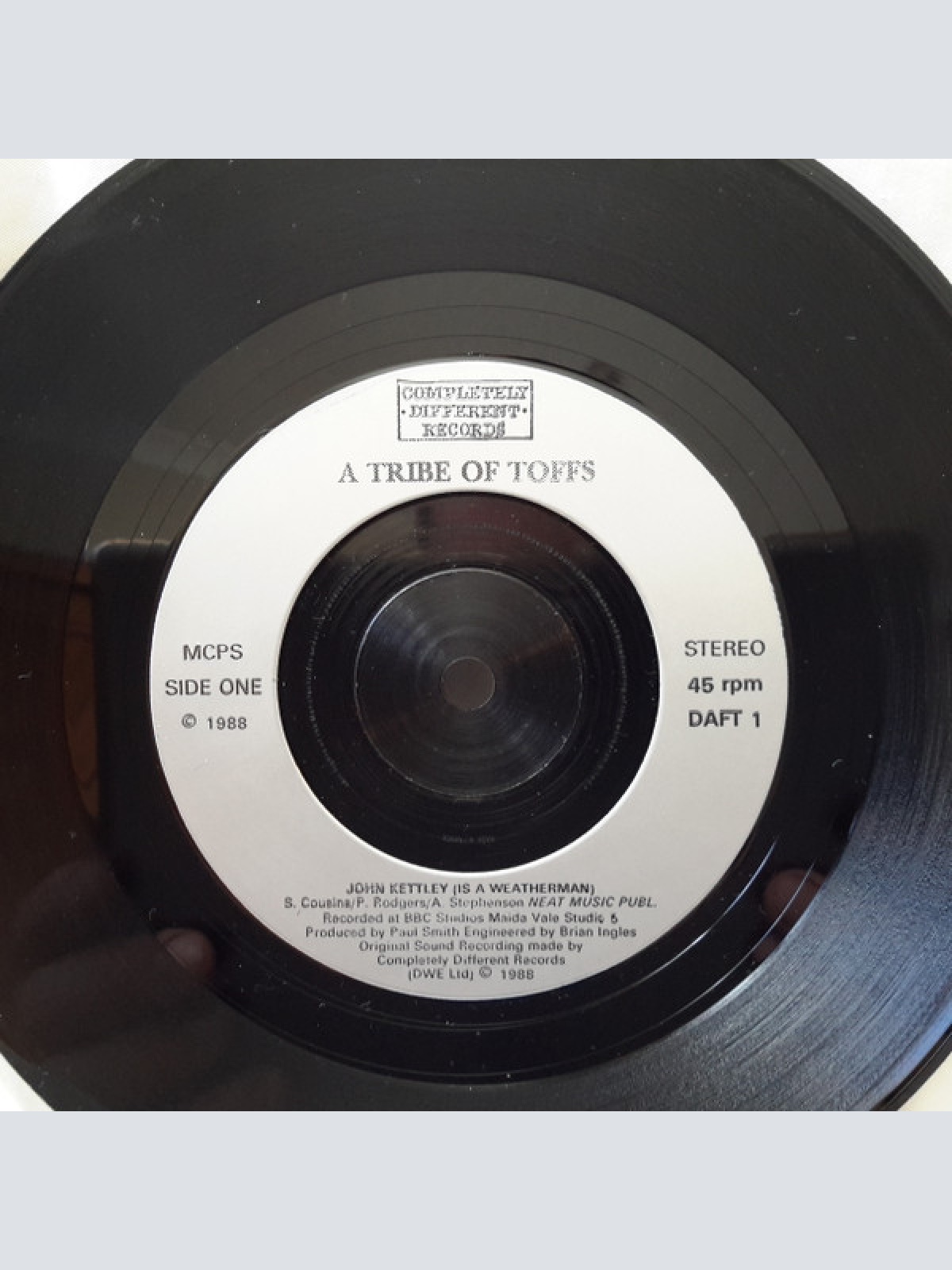 Vinyl / A Tribe Of Toffs - John Kettley (Is A Weatherman)