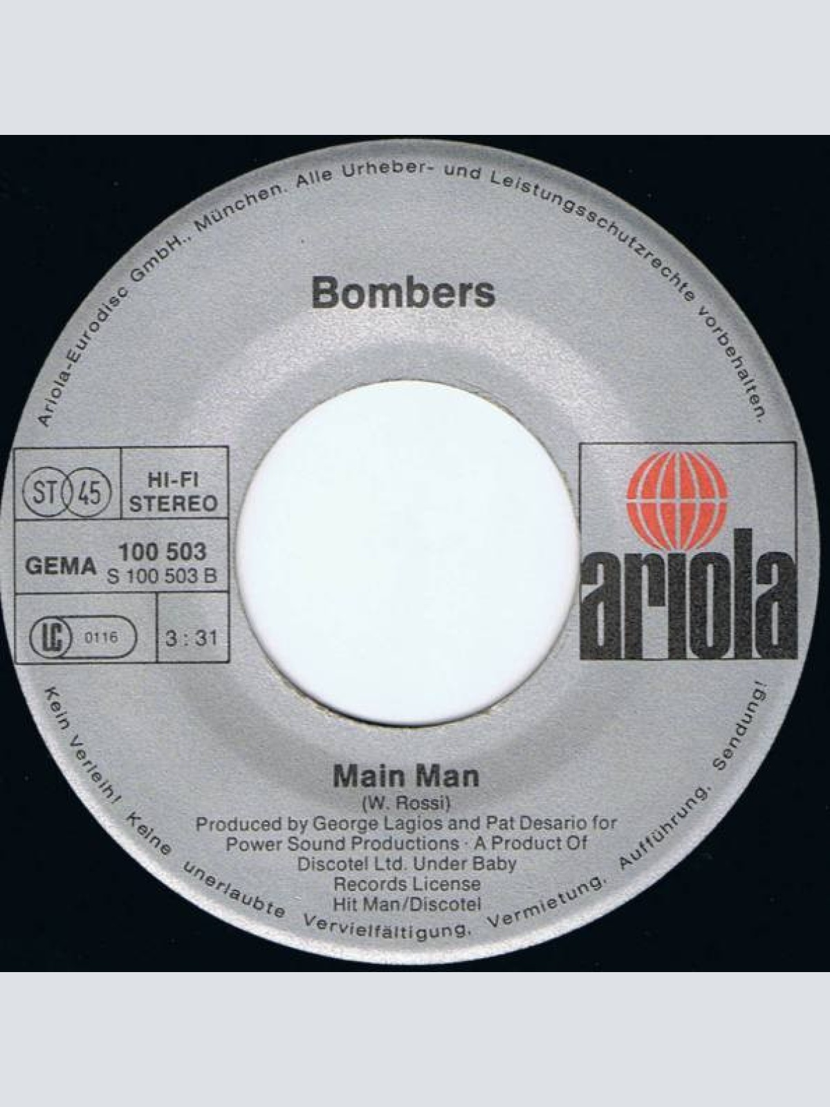 Vinyl / Bombers - (Everybody) Get Dancin'