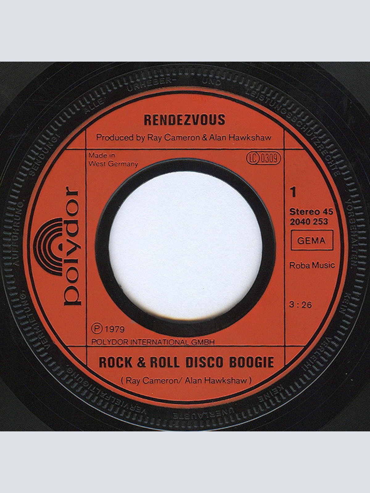 Vinyl / Rendezvous* - Rock & Roll Disco Boogie / Stay