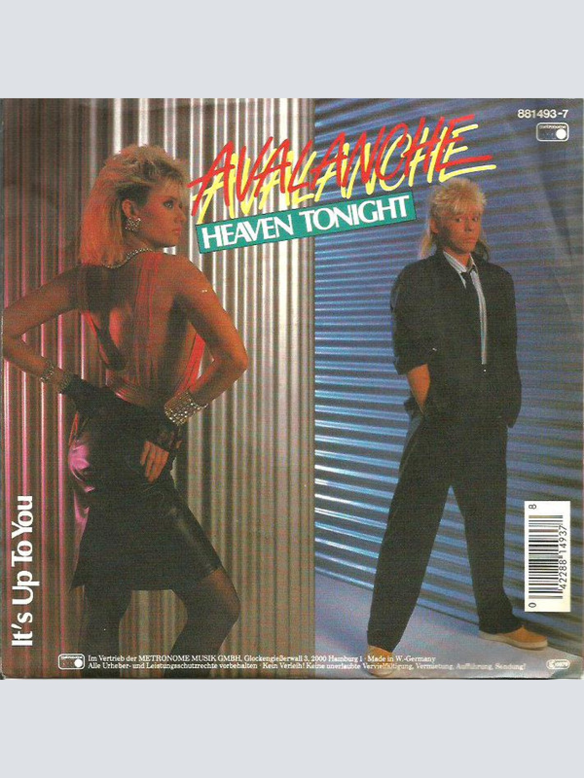 Vinyl / Avalanche (8) - Heaven Tonight