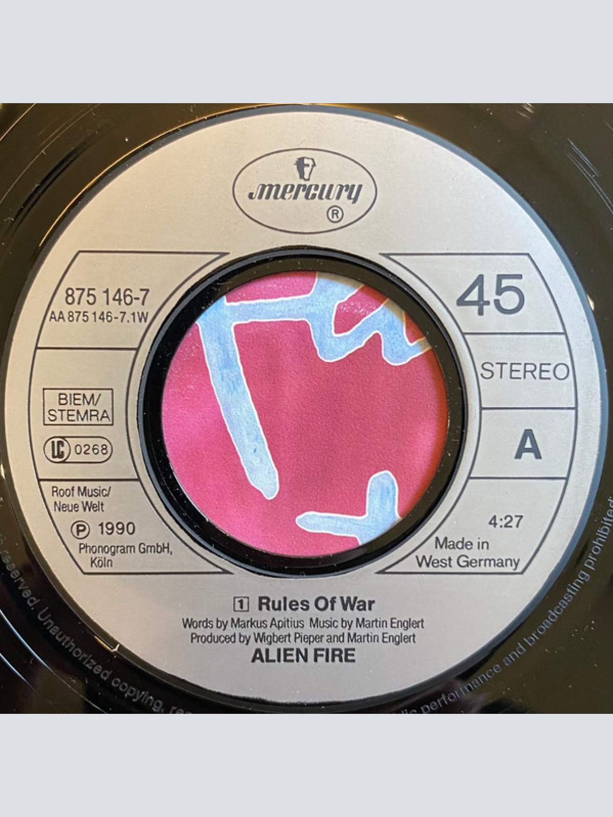 Vinyl / Alien Fire - Rules Of War / Strike A Bargain!