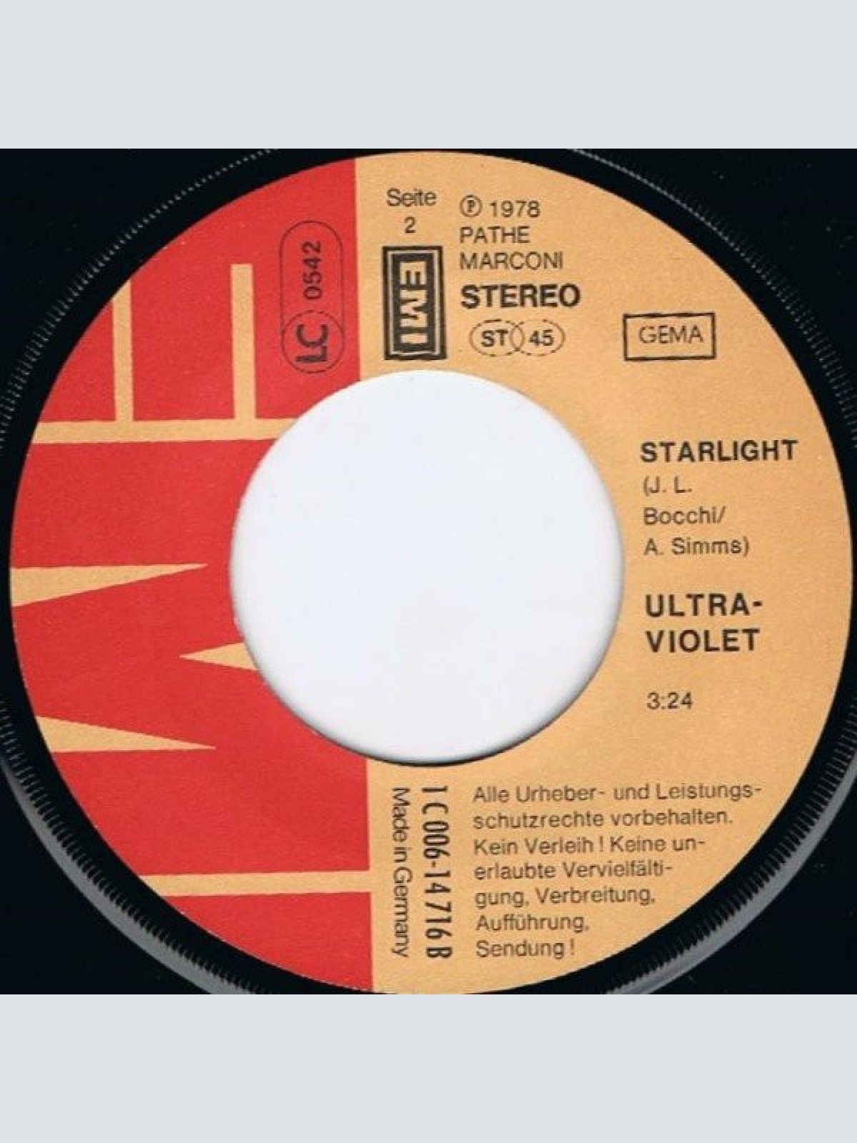 Vinyl / Ultraviolet (13) - Let The Sunshine In / Aquarius (Hair-Medley)
