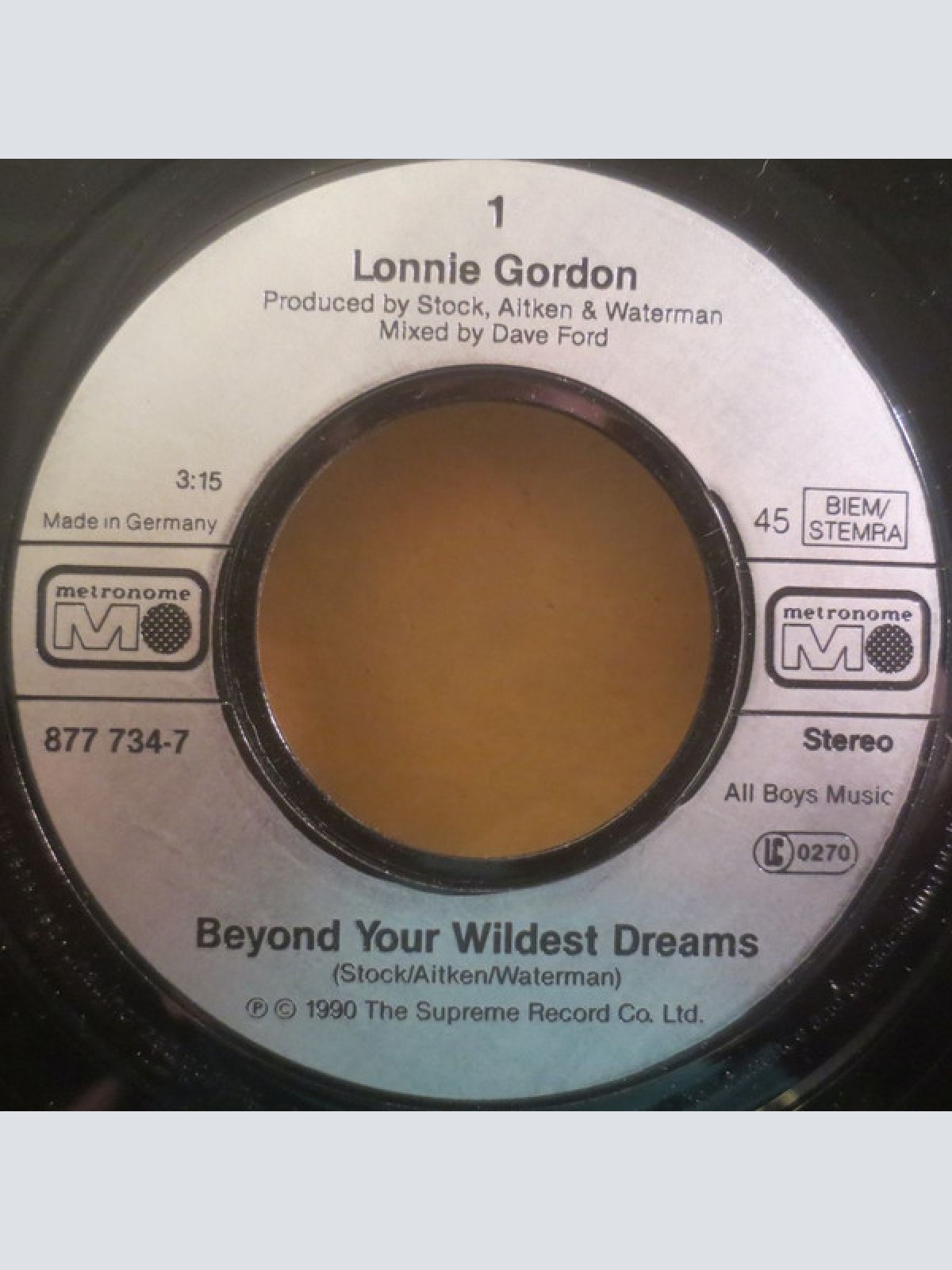 Vinyl / Lonnie Gordon - Beyond Your Wildest Dreams