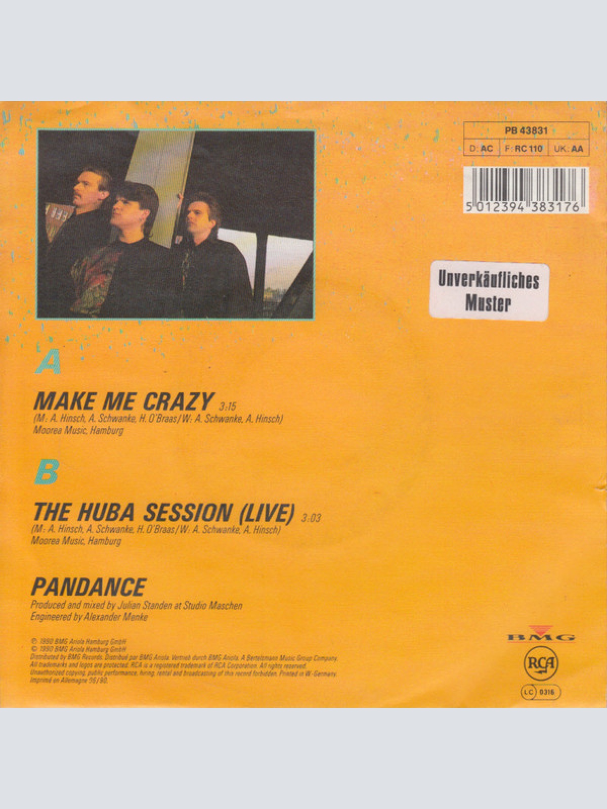 Vinyl / Pandance - Make Me Crazy