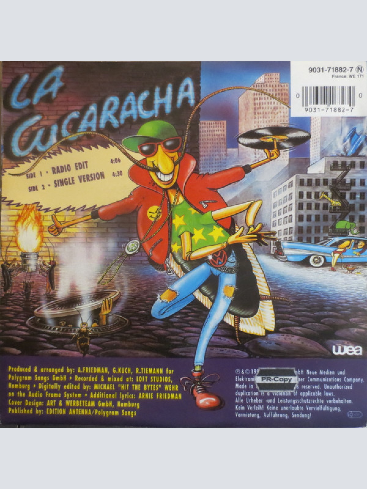 Vinyl / Tequilatronix & MC Dizzy D. - La Cucaracha