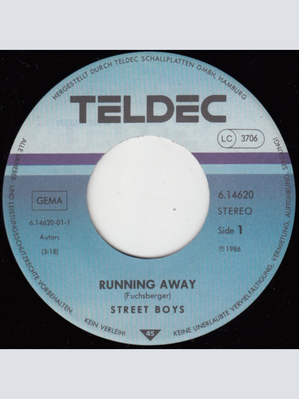 Vinyl / Streetboys* - Running Away