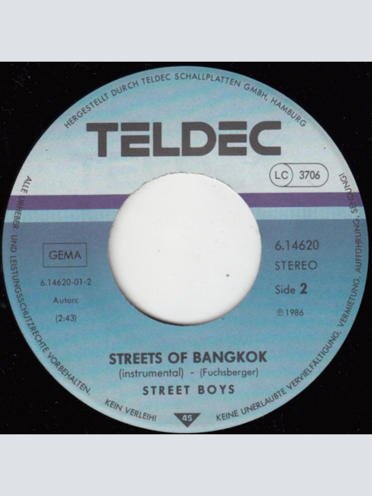 Vinyl / Streetboys* - Running Away