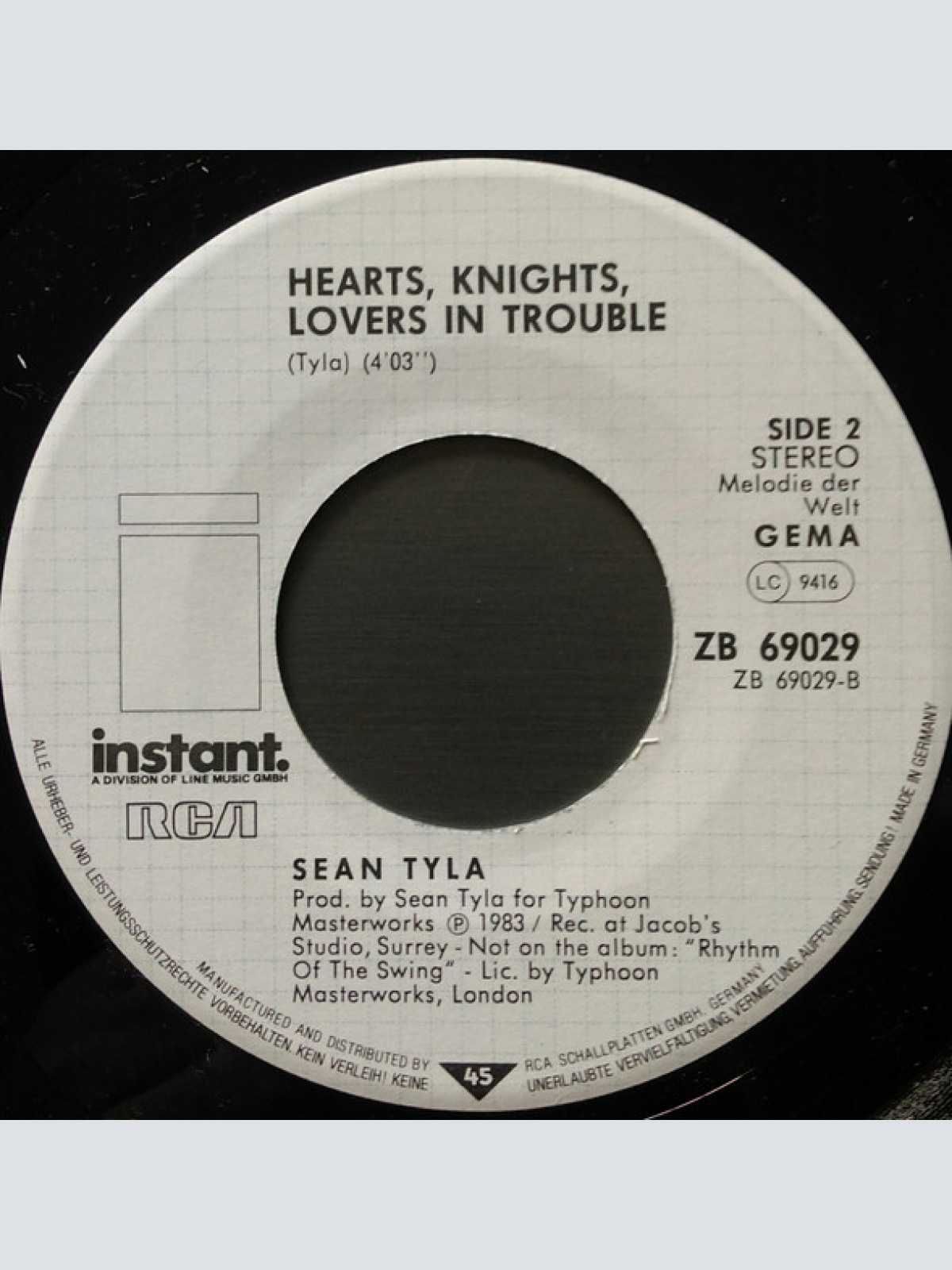 Vinyl / Sean Tyla - Heartaches In Harmony (Venice Or Venus)