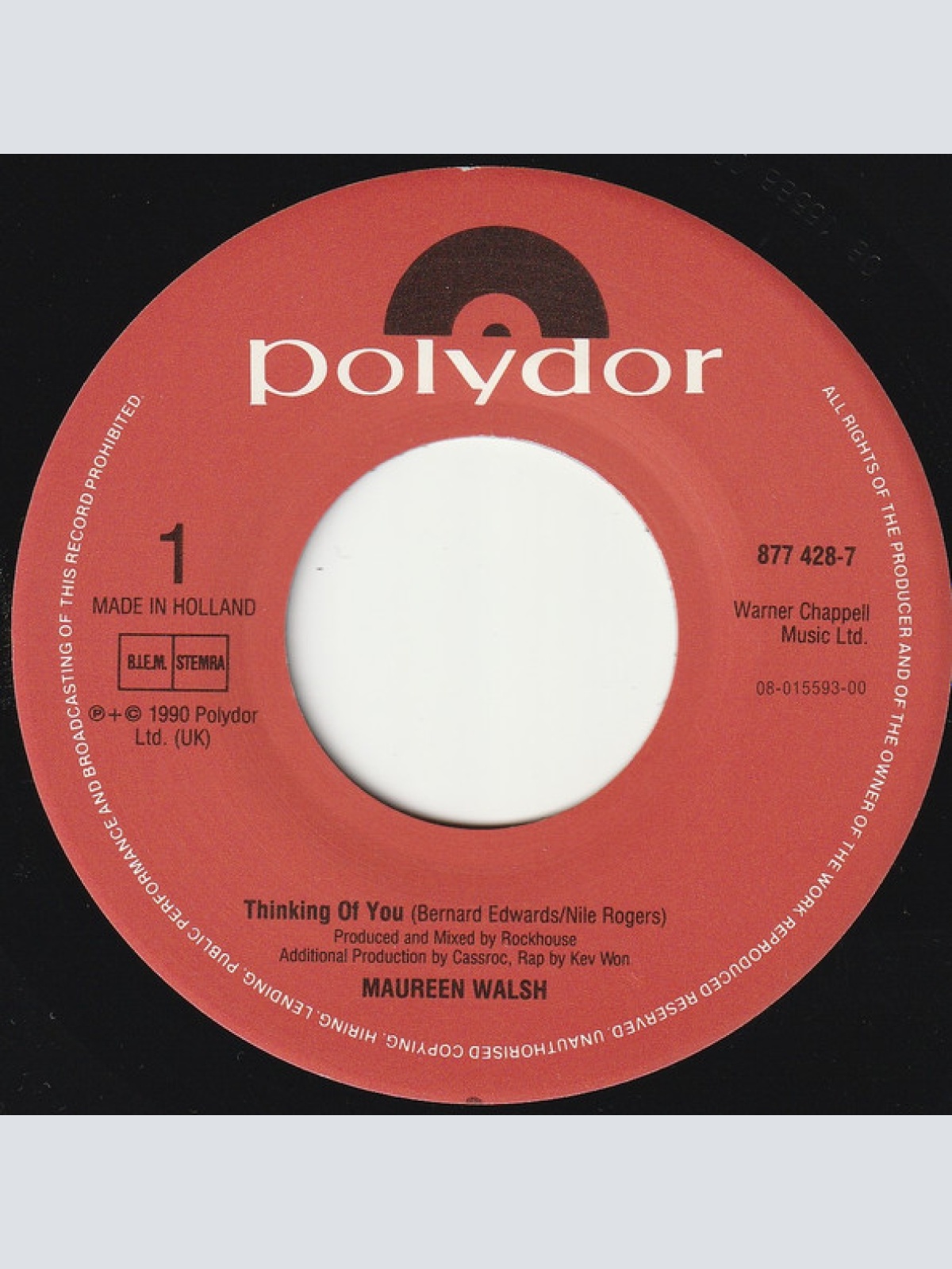Vinyl / Maureen Walsh - Thinking Of You