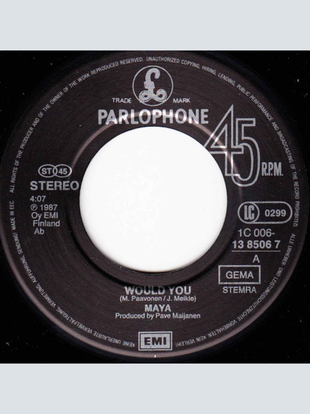 Vinyl / Maya (72) - Would You