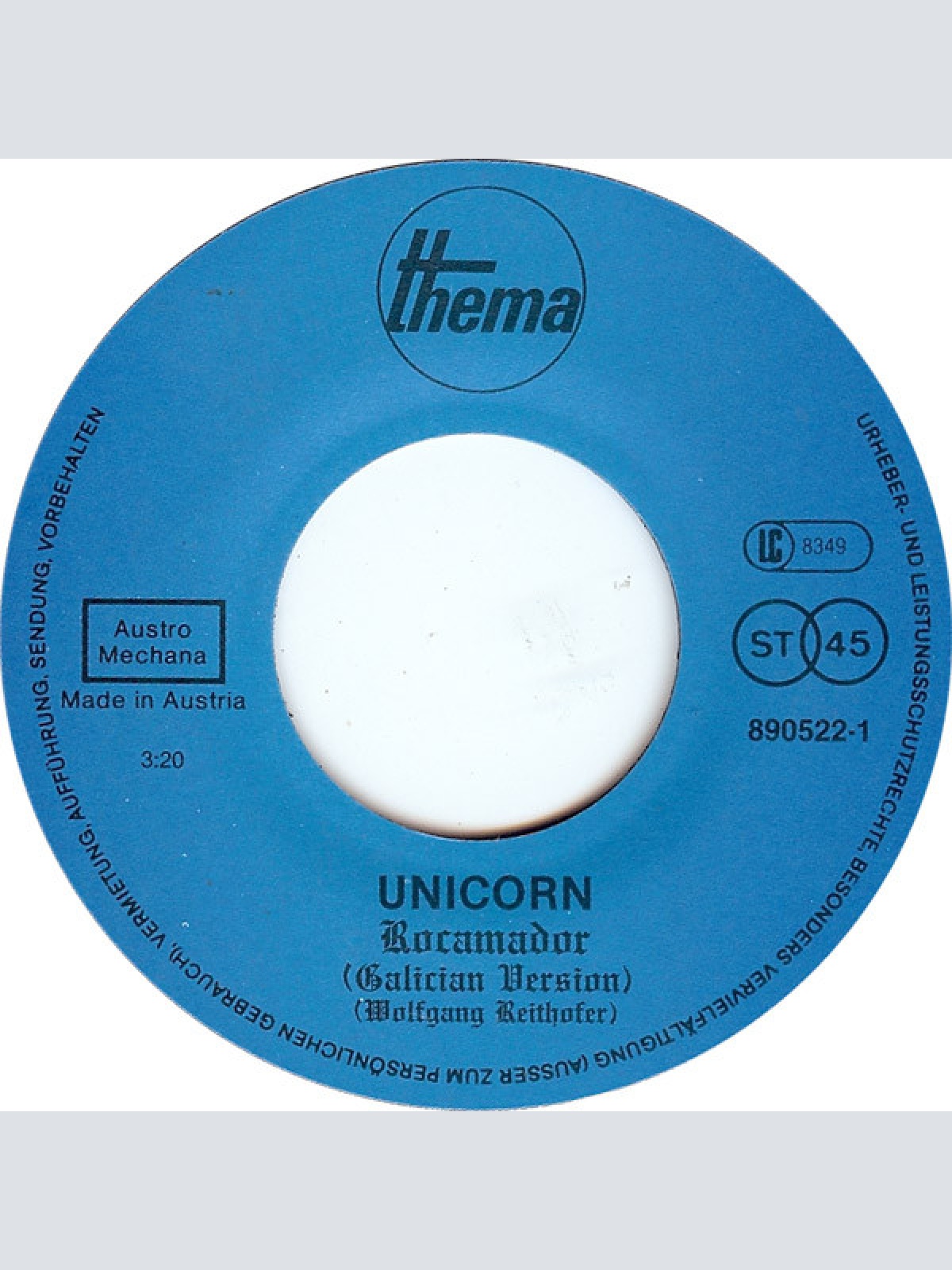 Vinyl / Unicorn* - Rocamador / Crazy Fortress