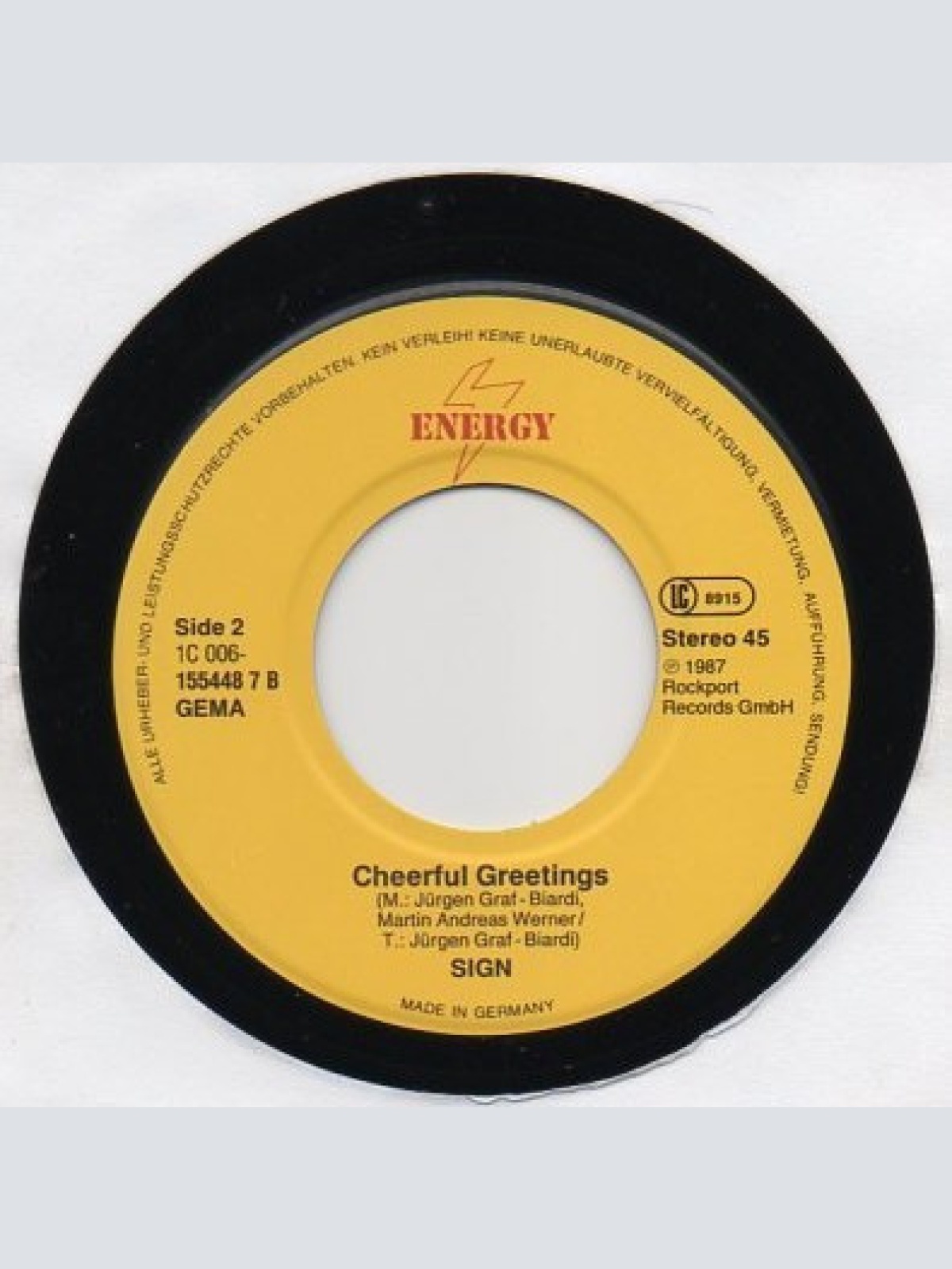 Vinyl / Sign (2) - Glory Of Life