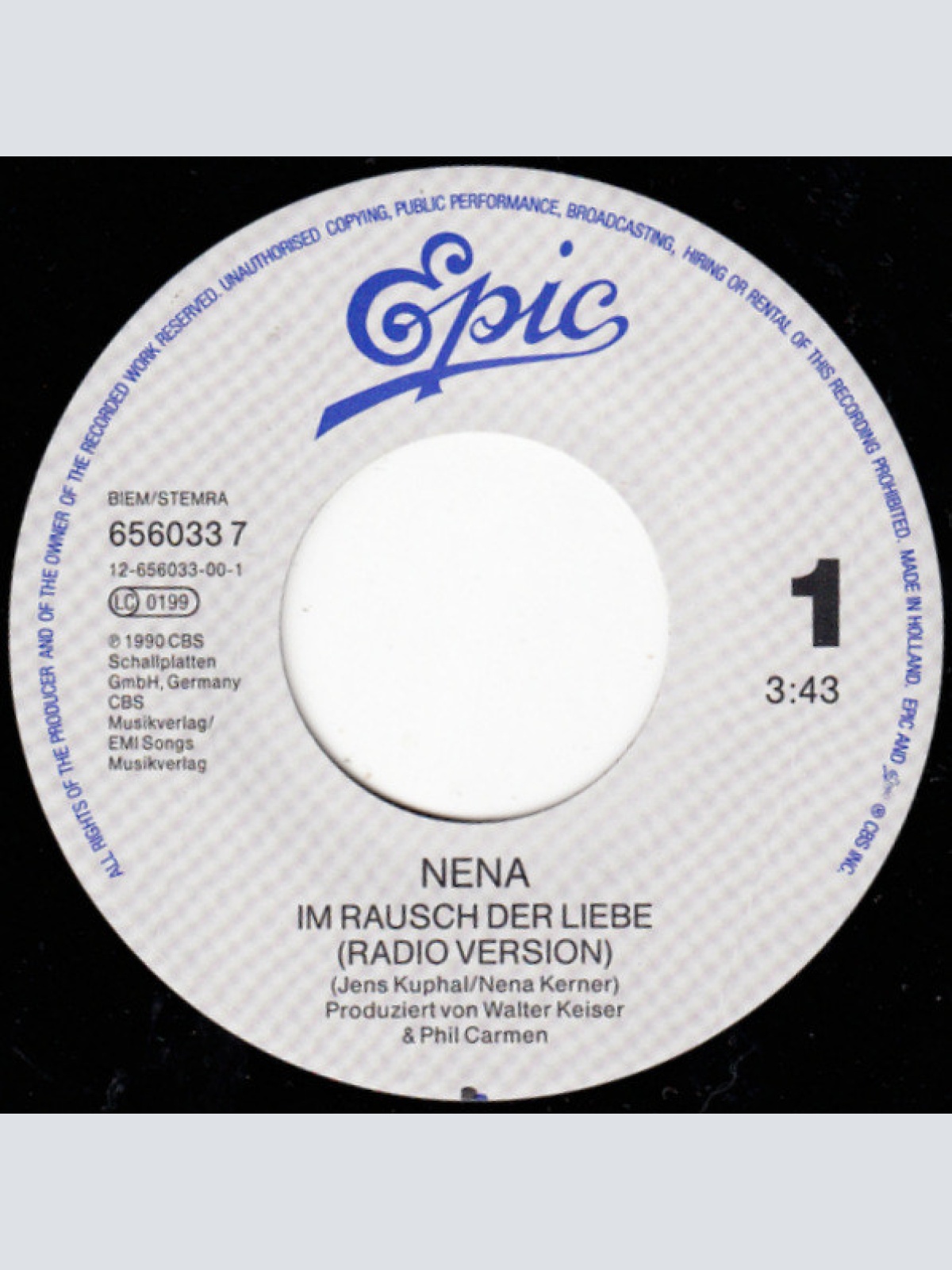 Vinyl / Nena (20) - Im Rausch Der Liebe