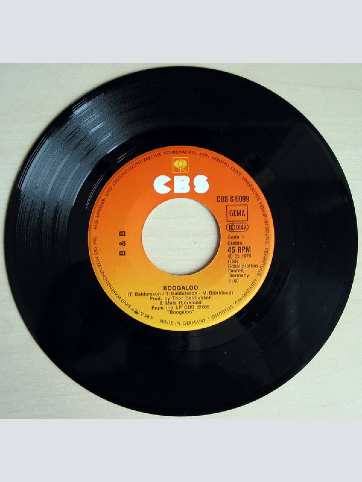 Vinyl / B & B (7) - Boogaloo