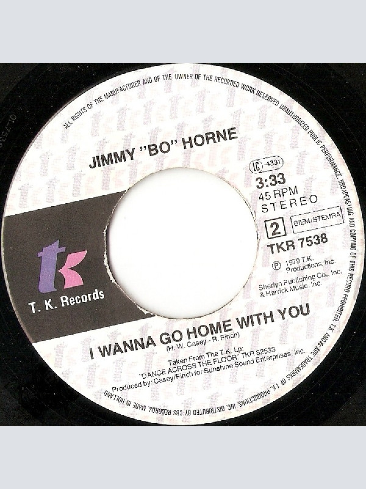 Vinyl / Jimmy "Bo" Horne - Spank