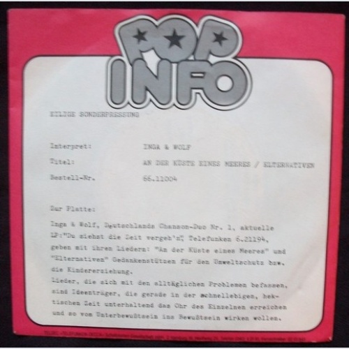 Vinyl / Inga & Wolf - An Der Küste Eines Meeres / Elternativen