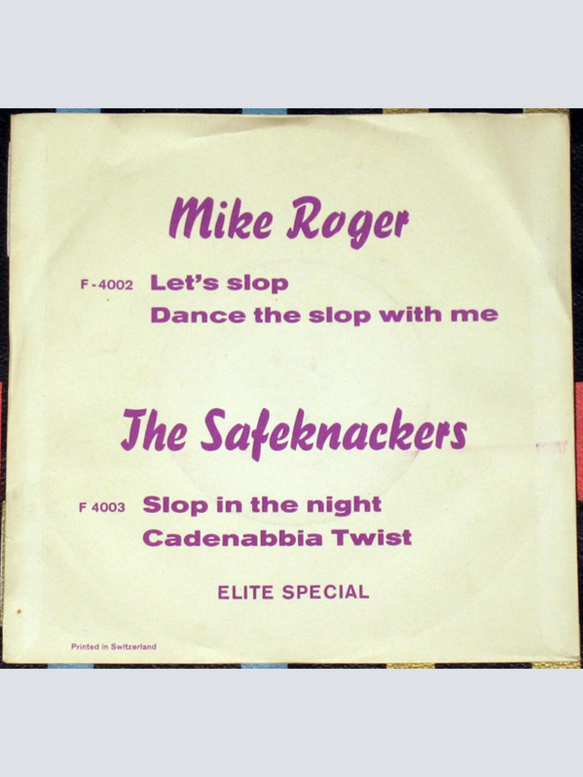 Vinyl / Mike Roger And His "Machine-Guns"* - Veedeboom-Slop-Slop