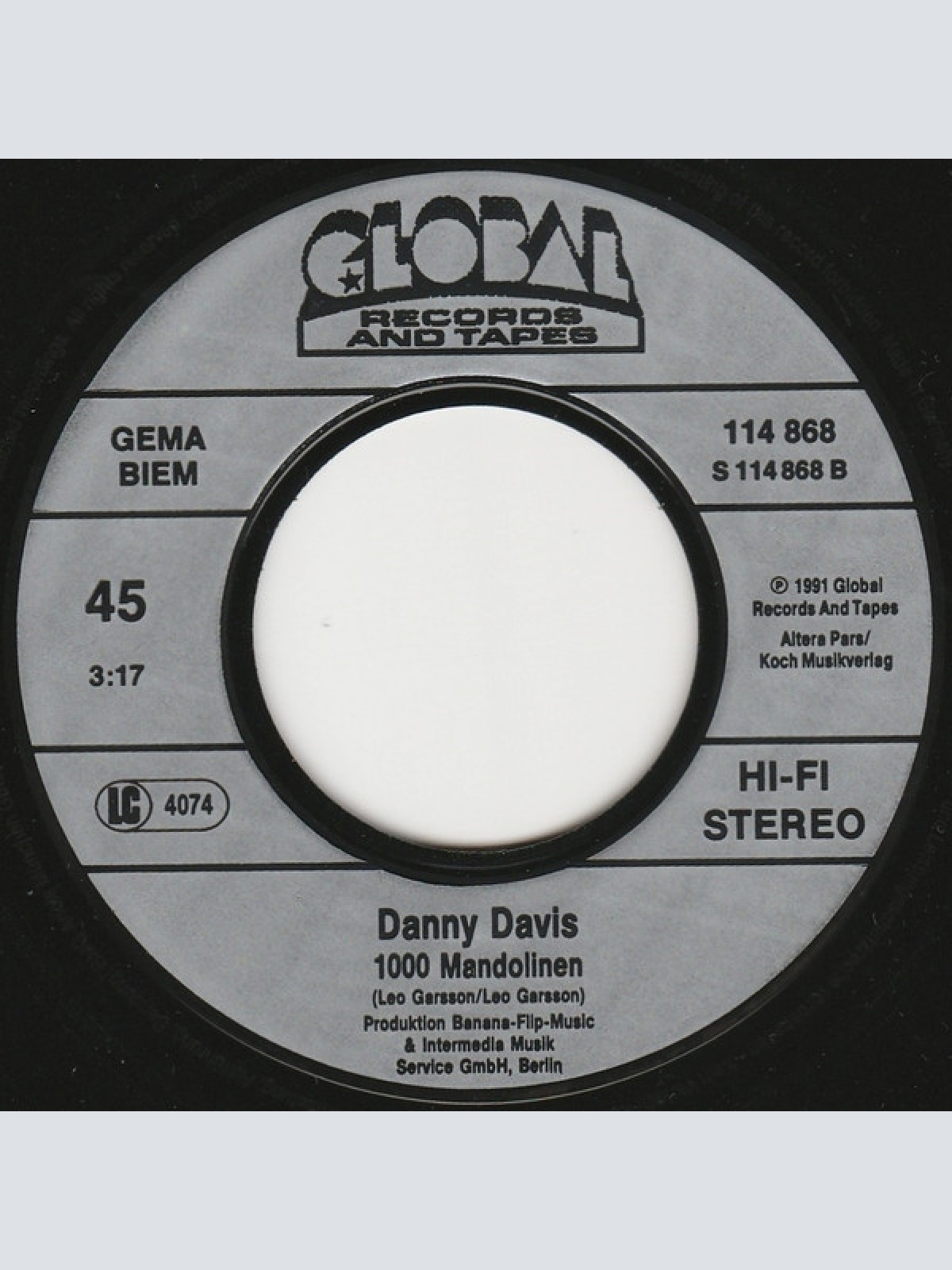 Vinyl / Danny Davis (6) - Verena