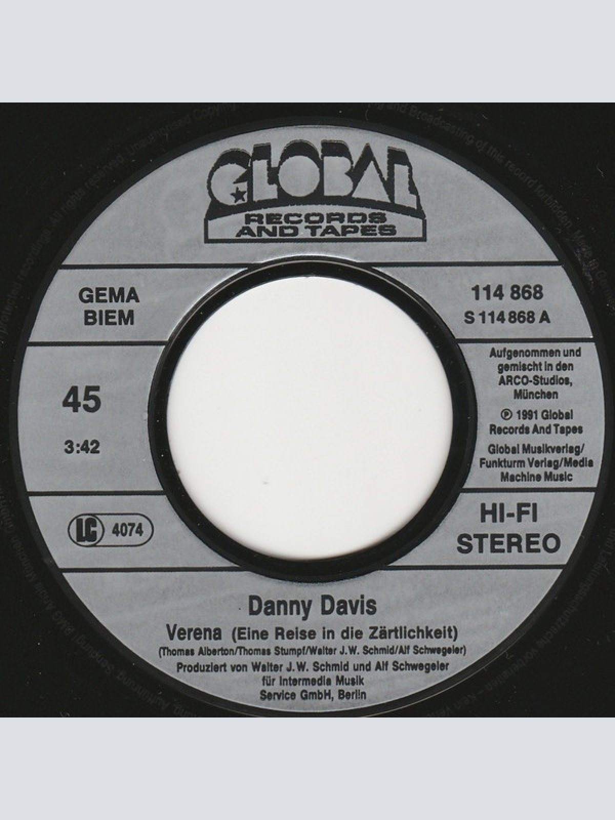 Vinyl / Danny Davis (6) - Verena