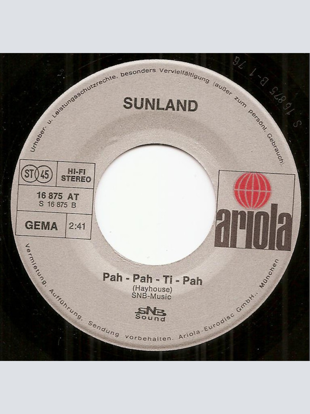 Vinyl / Sunland (3) - Coconut Queen