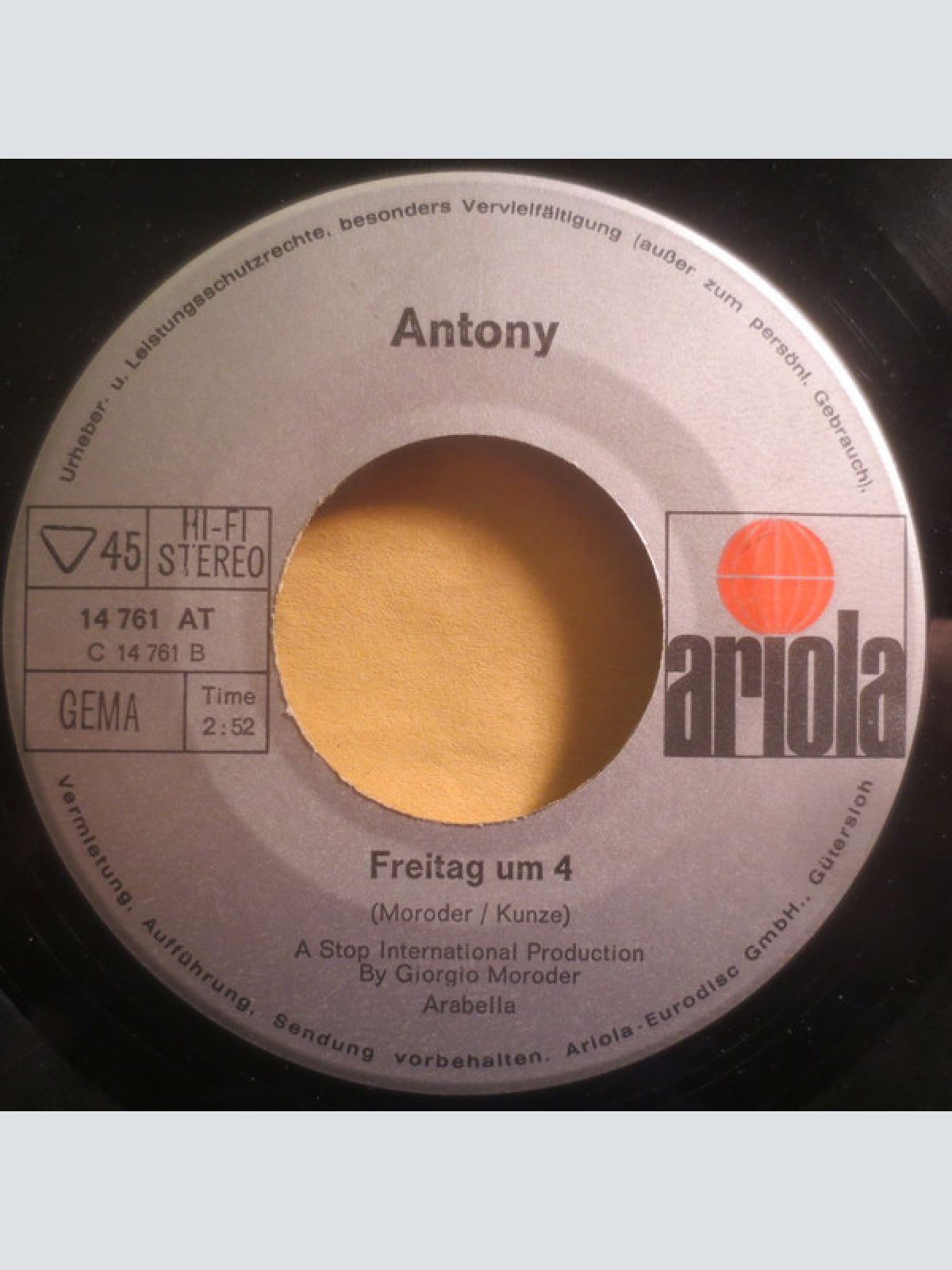 Vinyl / Antony* - Liebe Und Rock'n Roll (God, Love And Rock & Roll)