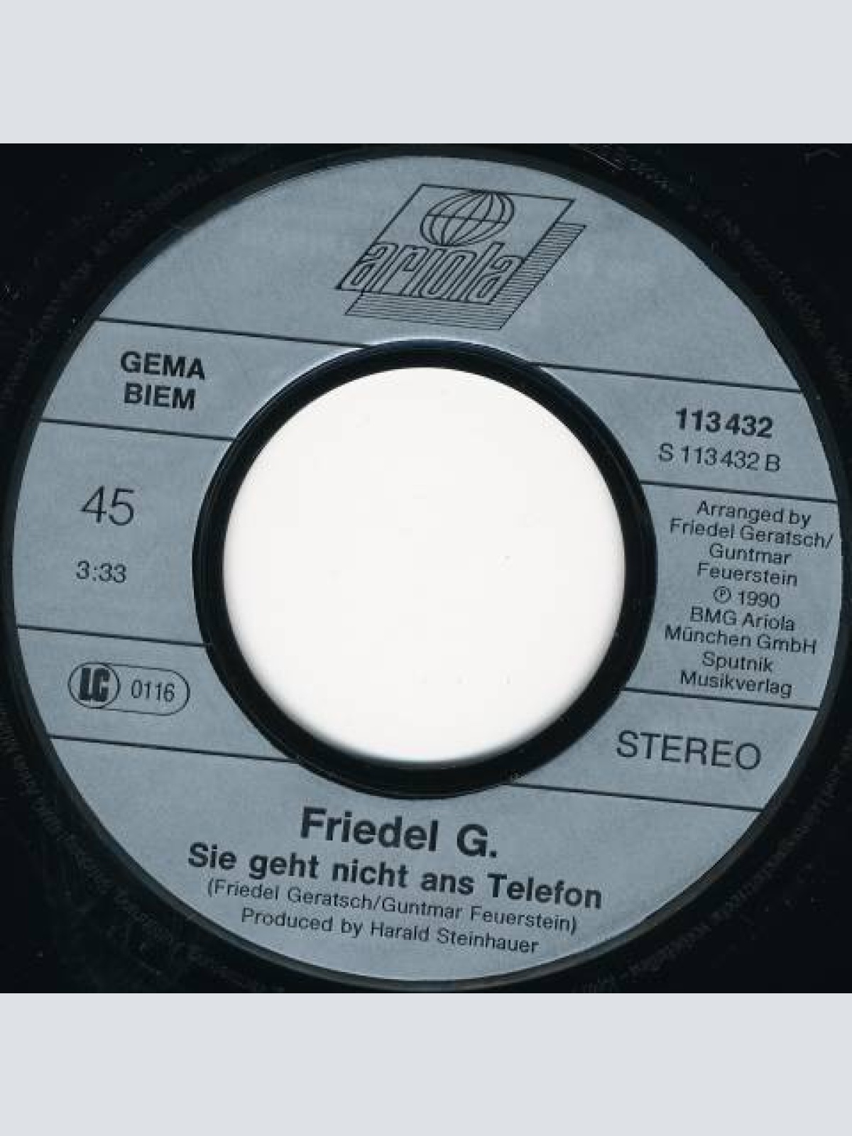 Vinyl / Friedel G.* - Bruttosozialprodukt