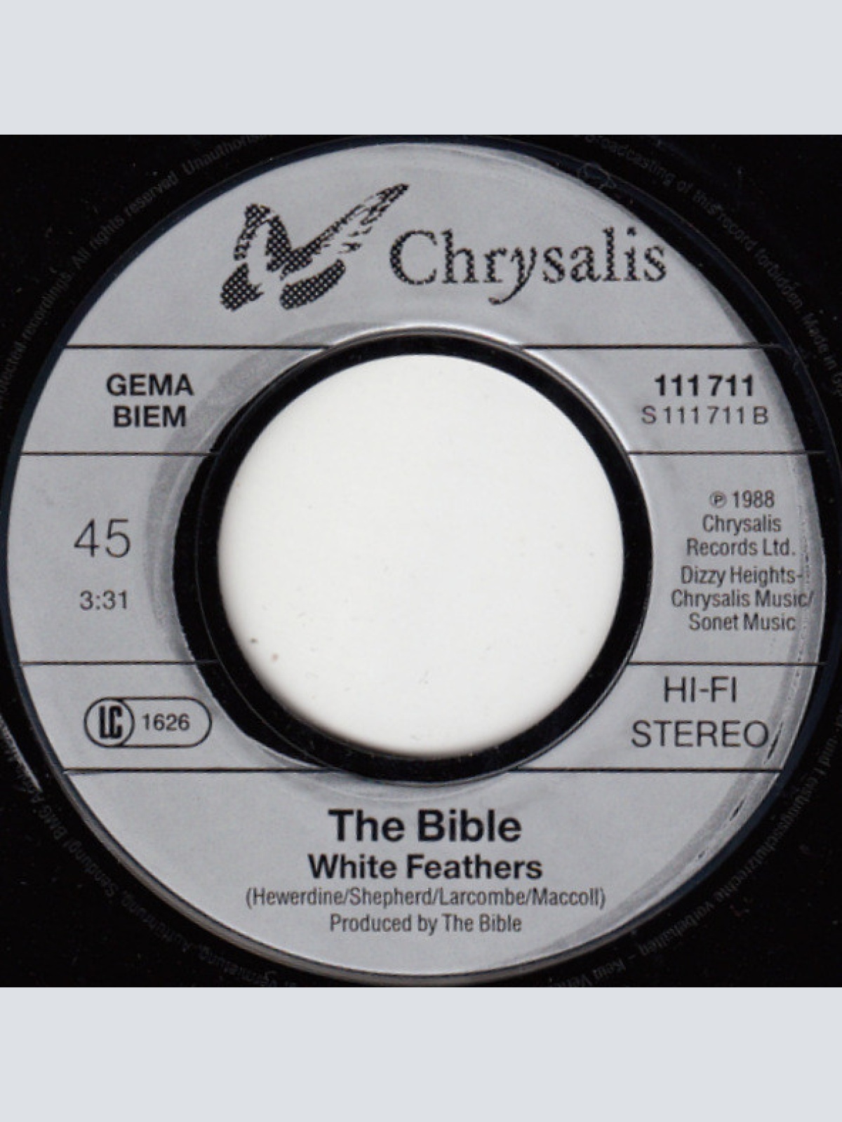 Vinyl / The Bible - Honey Be Good