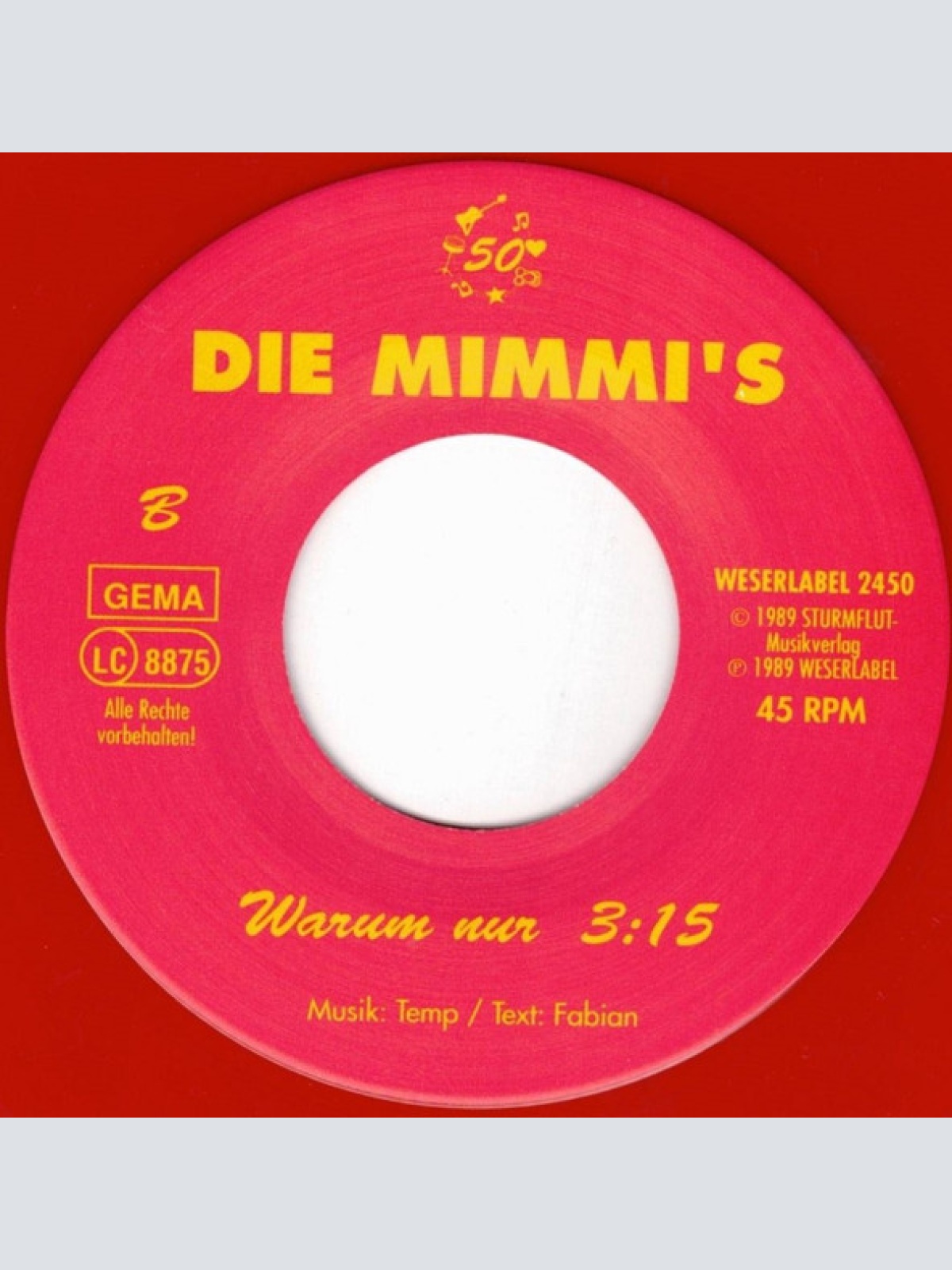 Vinyl / Die Mimmi's - Sag Nicht Nein, Wenn Ich Dich Küssen Will