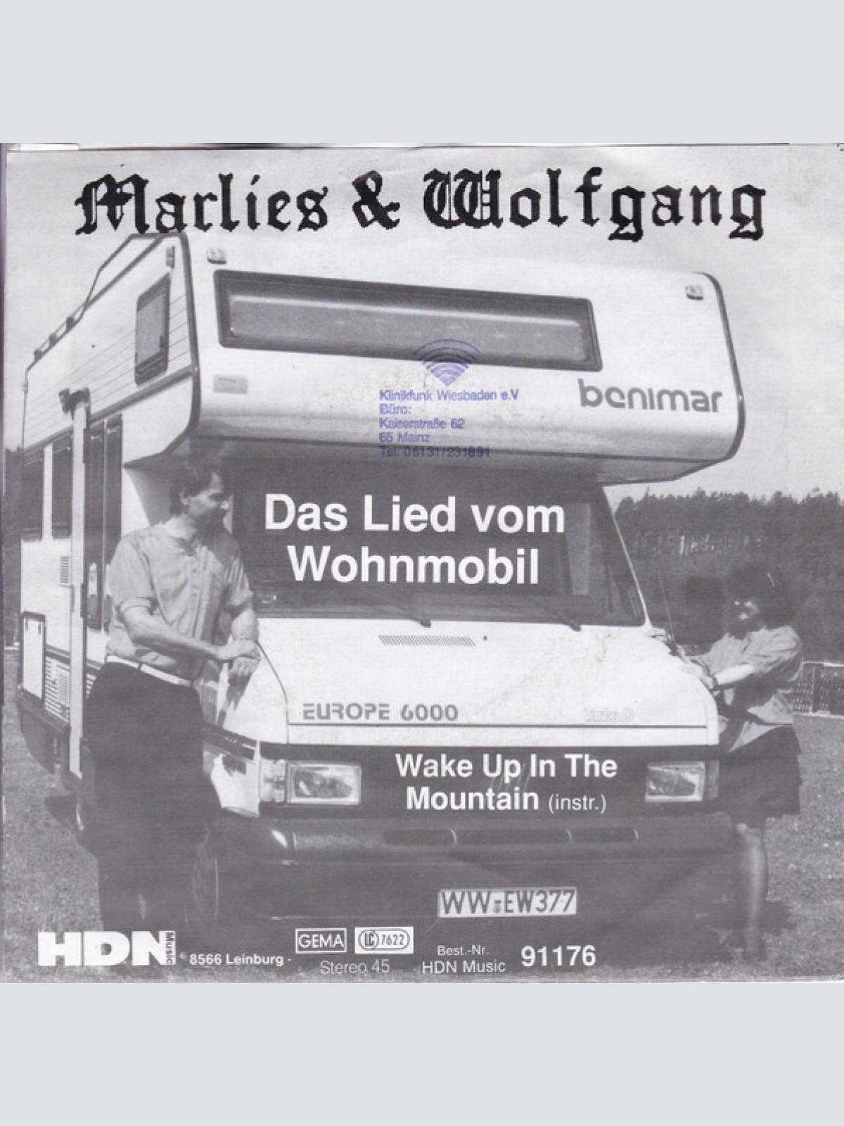 Vinyl / Marlies & Wolfgang / Hdn - Project - Das Lied Vom Wohnmobil / Wake Up In The Mountain