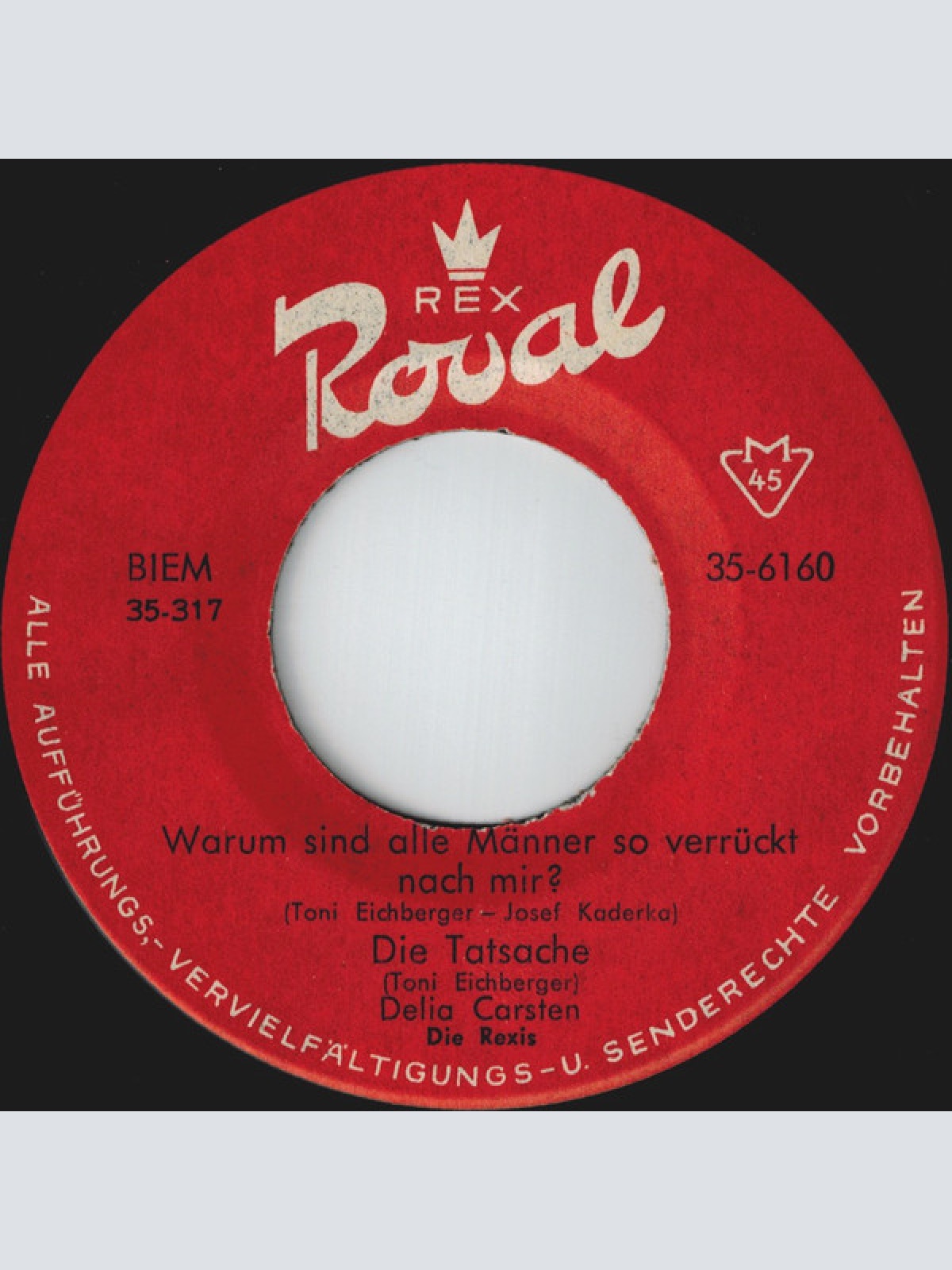 Vinyl / Delia Carsten, Die Roxis - Männer